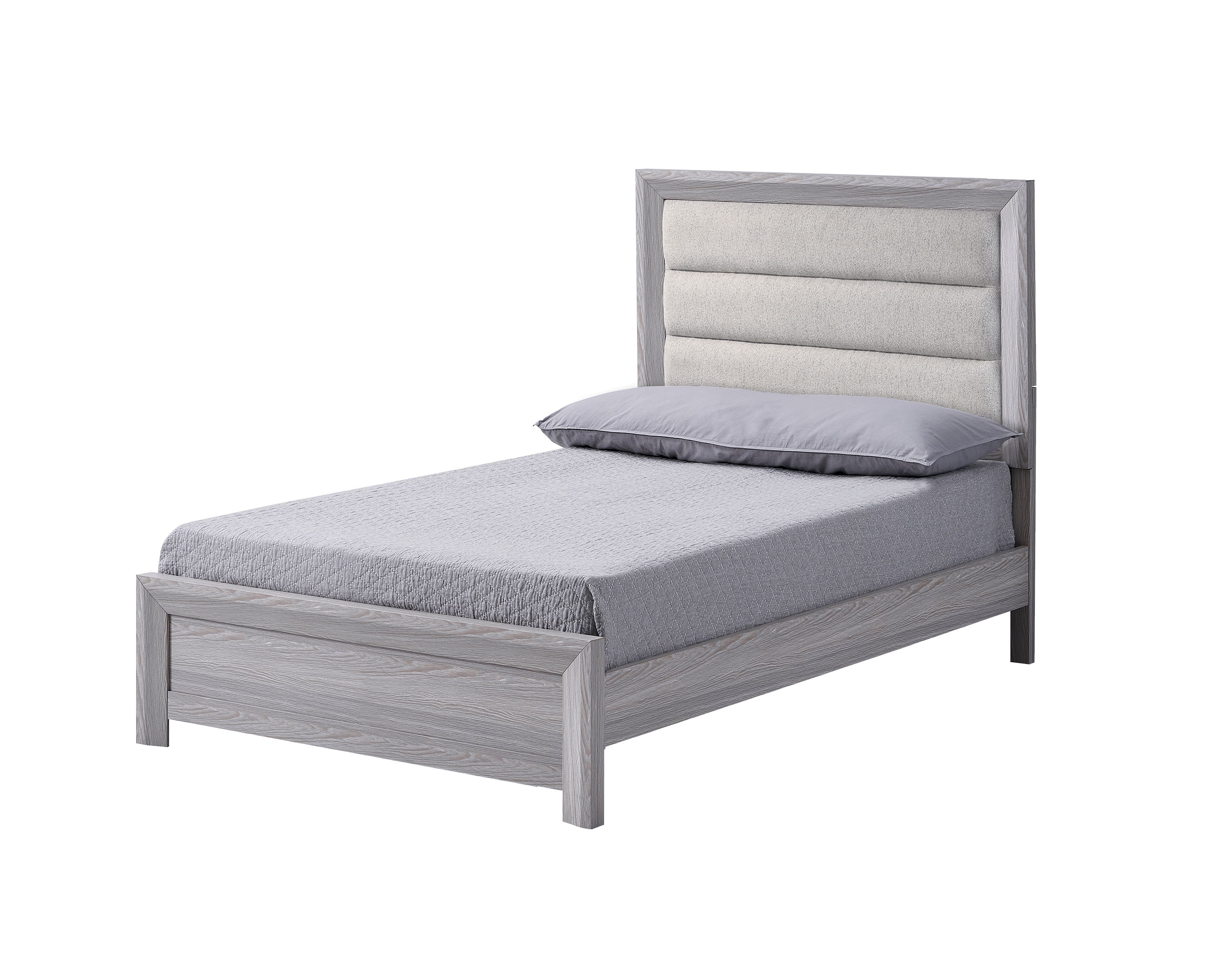 Adelaide - Upholstered Full Bed - Drift Wood