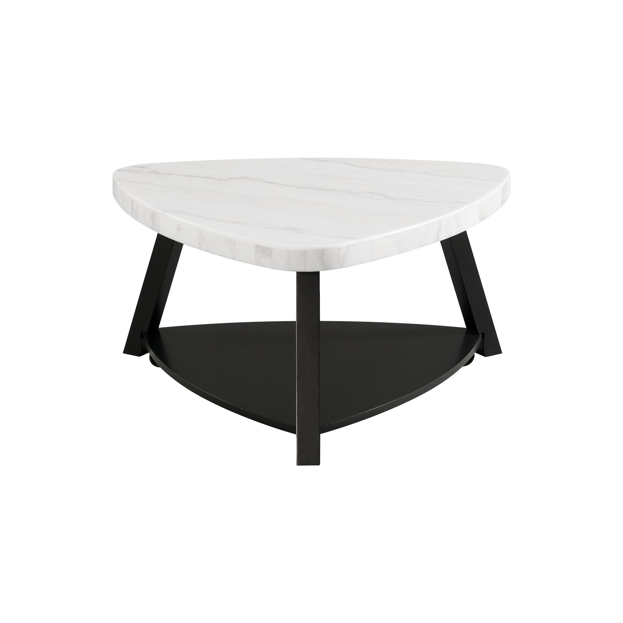 Trinity - Marble Top Coffee Table - White