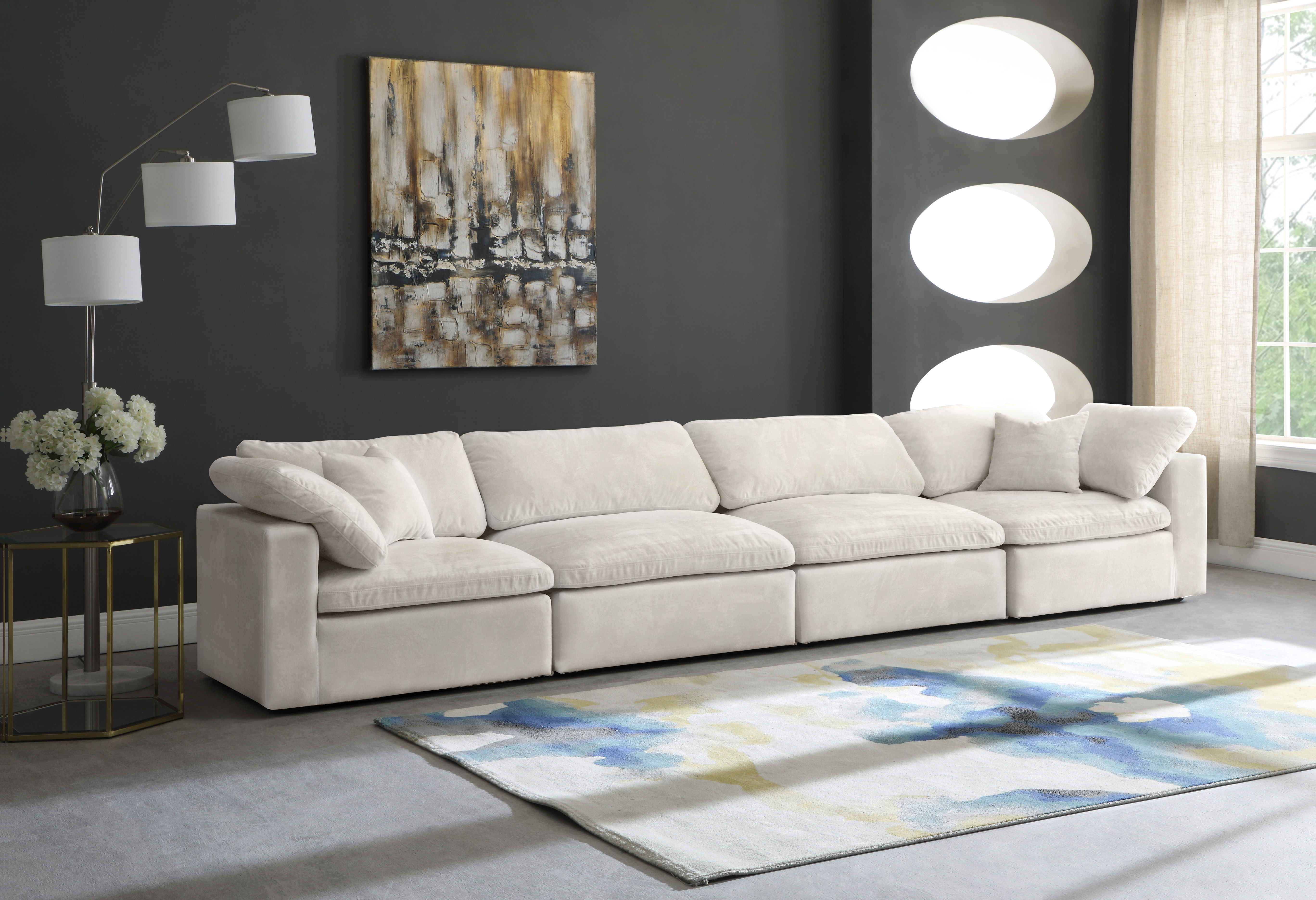 Cozy - Modular 4 Piece Sofa - Cream