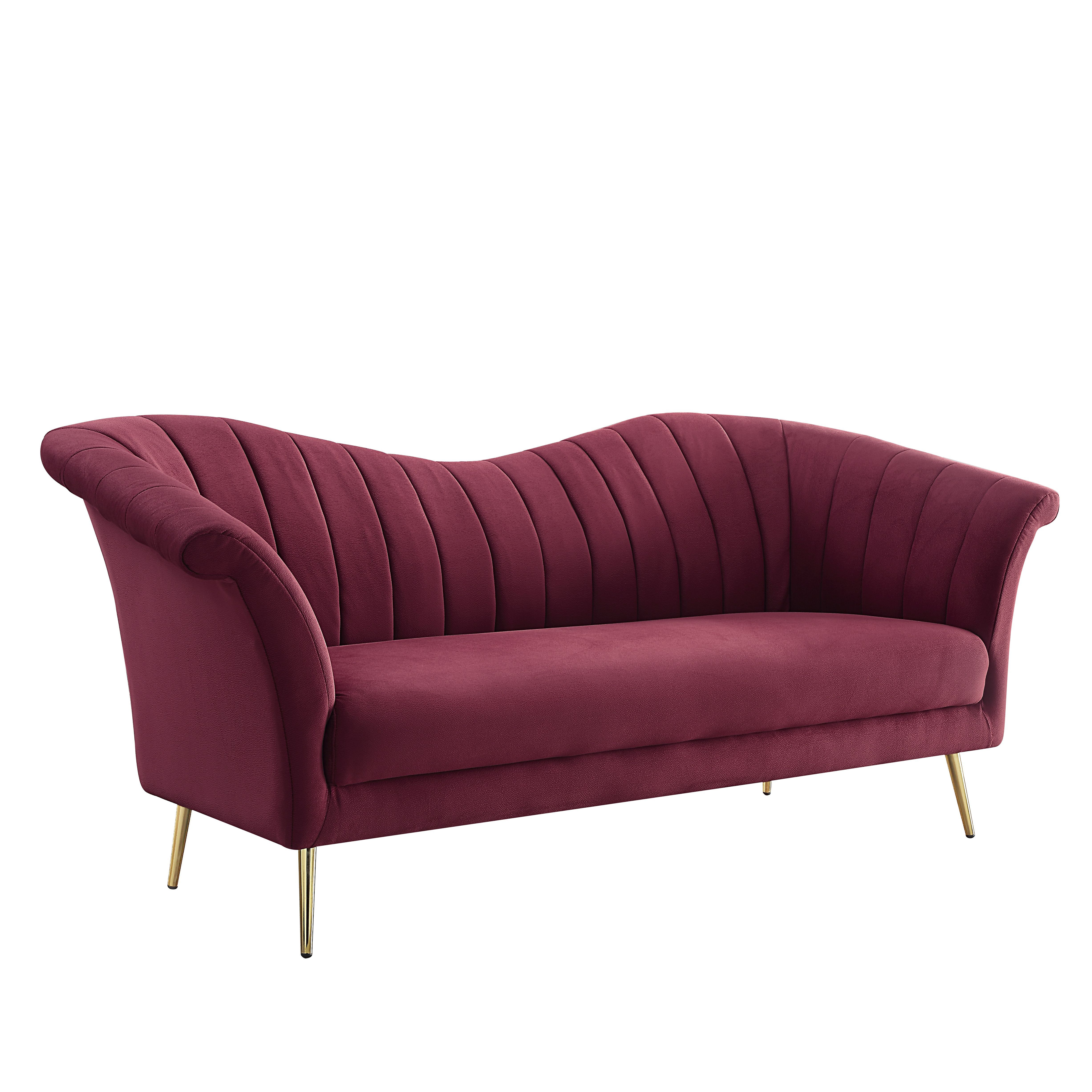 Callista - Sofa - Red Velvet, red