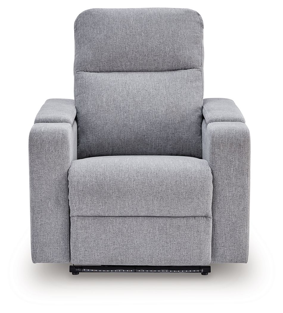 Ashley Furniture Pineland - Glider Power Recliner With Audio System - Pewter - Image 5
