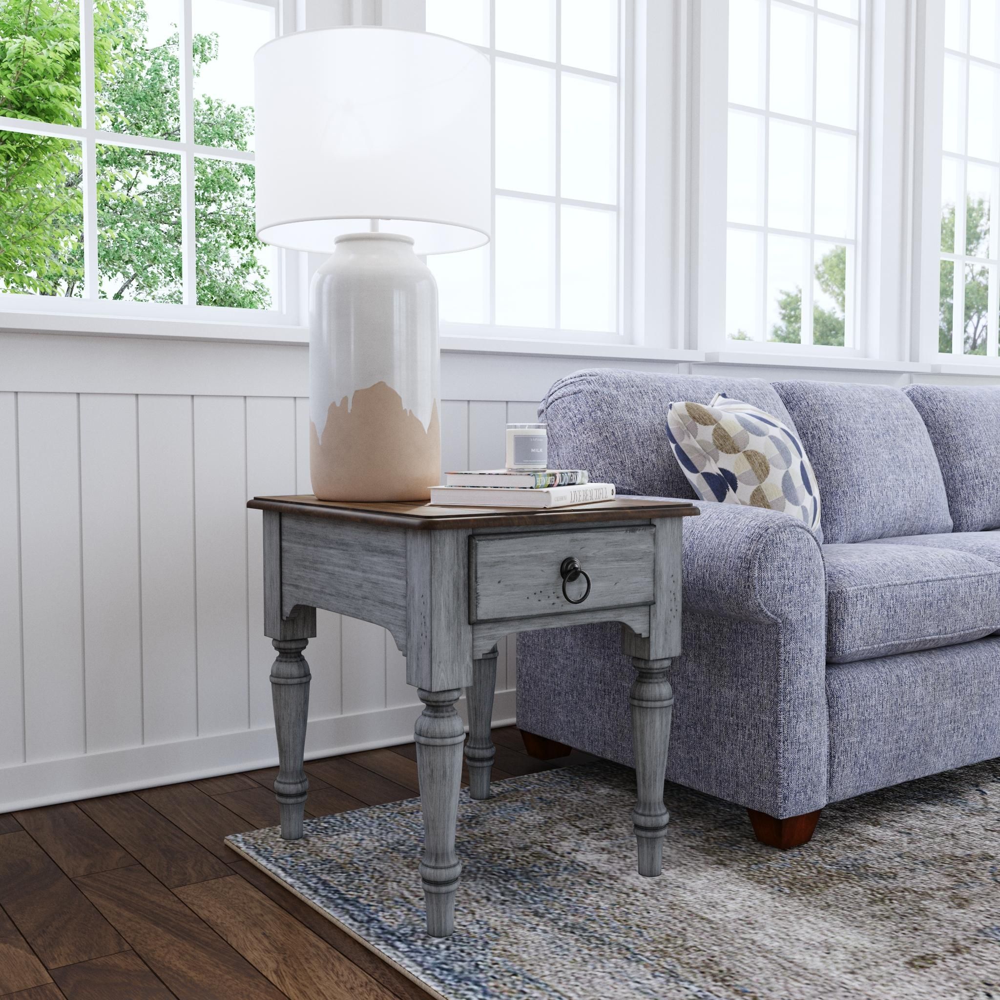 Plymouth - End Table - Gray, gray, view 6