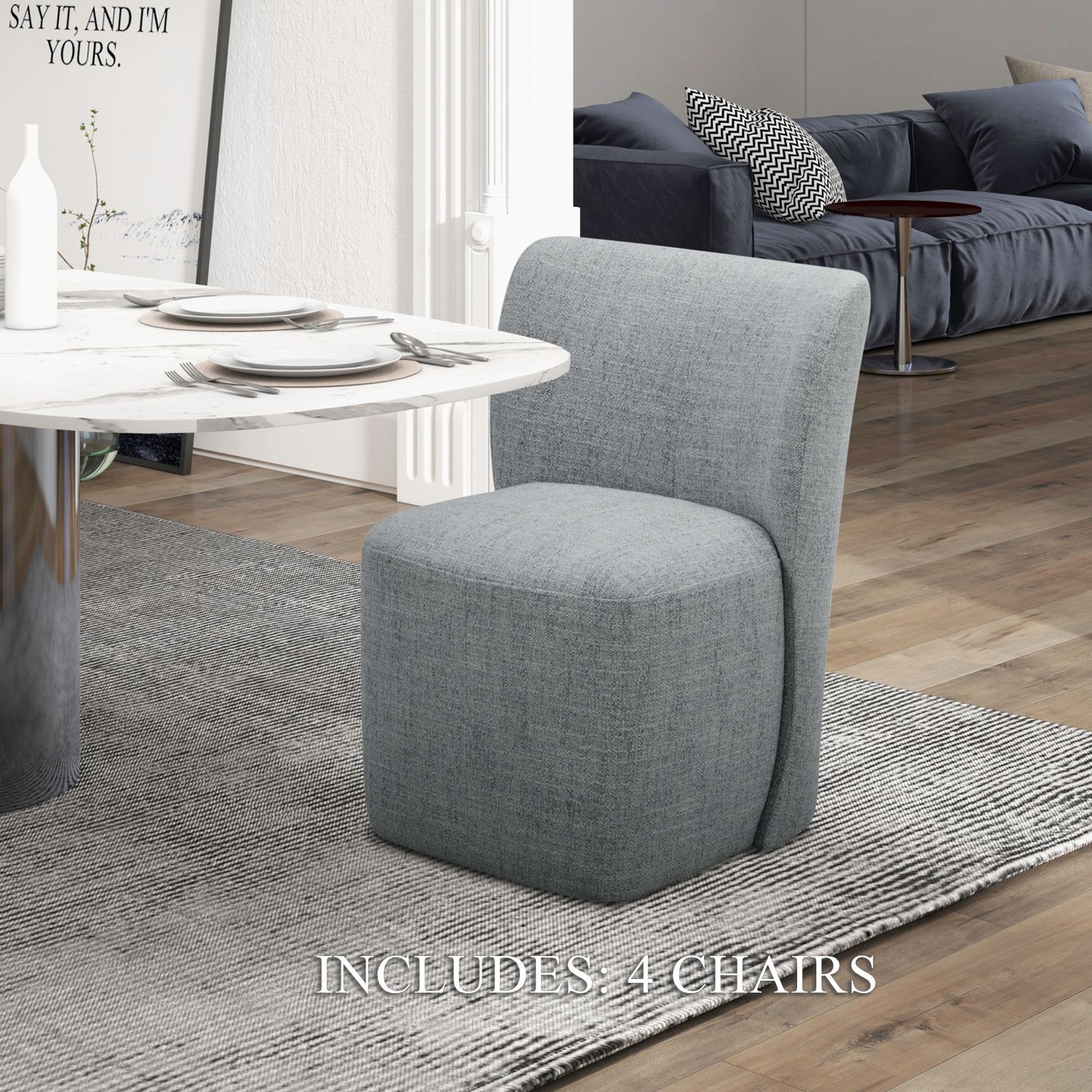 Accent Dining - Accent Dining Chairs (Set of 4) - Sapphire Image