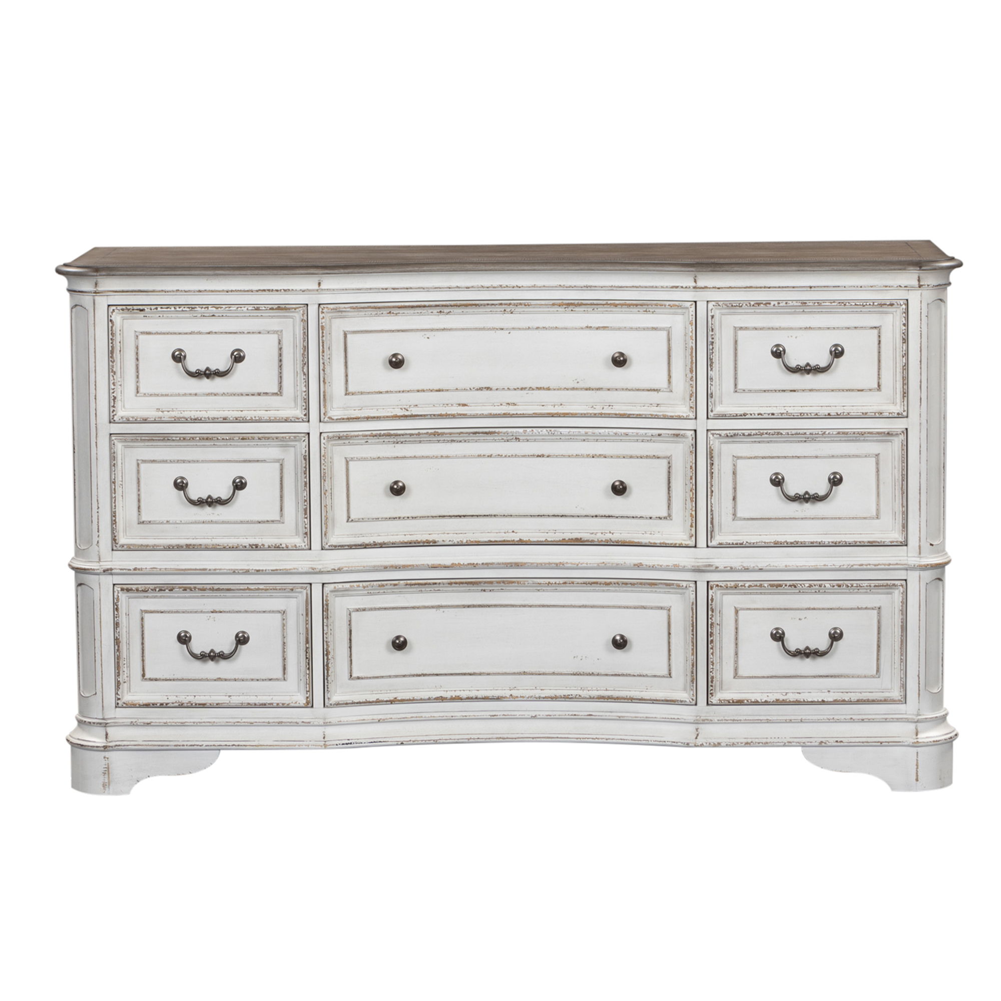 Liberty Furniture Magnolia Manor - 9 Drawer Dresser - White