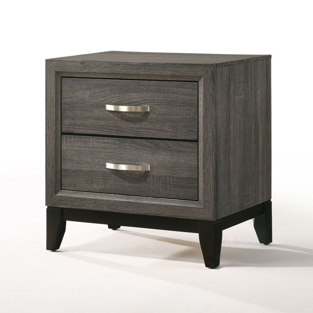 Valdemar - Nightstand - Weathered Gray, dark gray, view 2