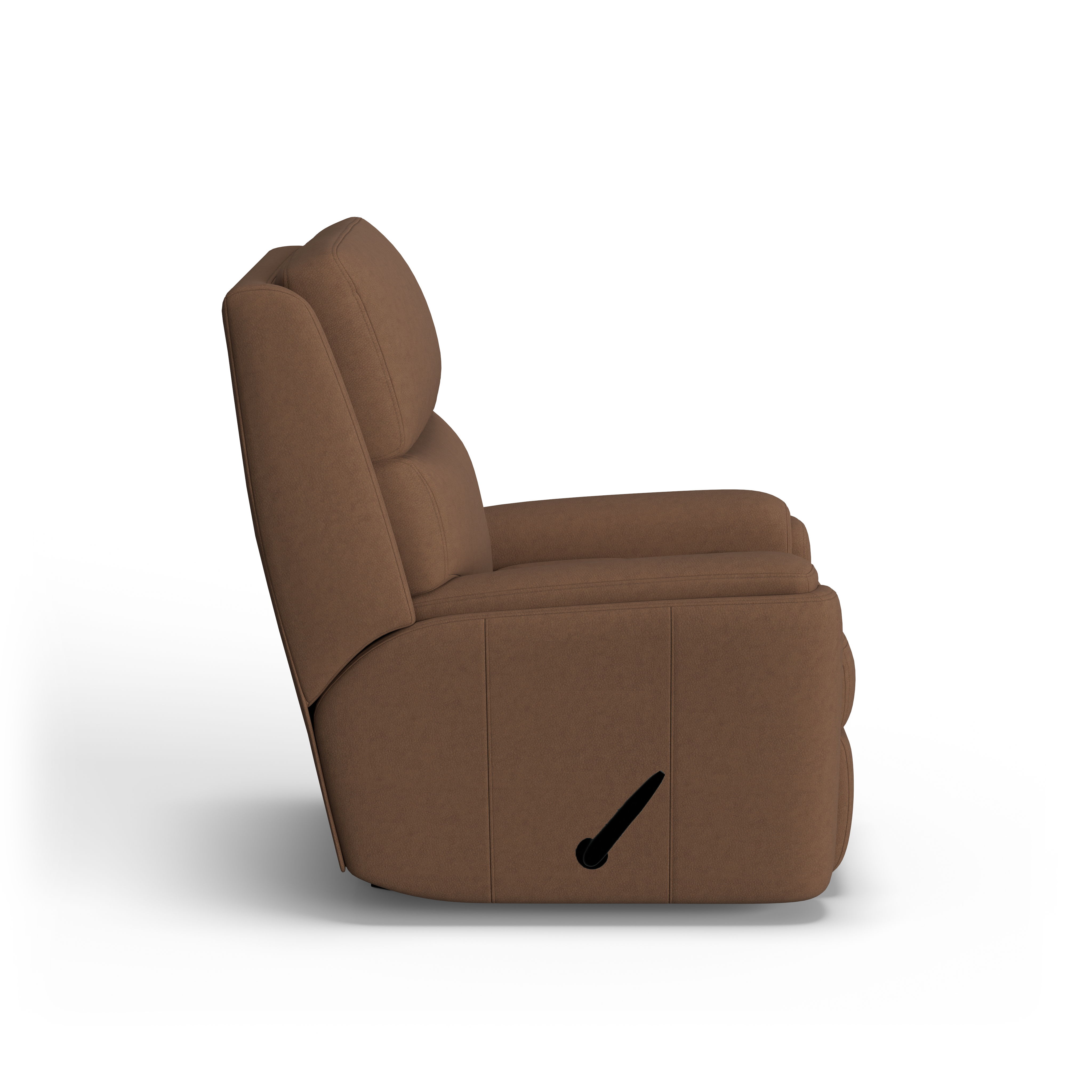Rio - Transitional Leather Recliner, gray, view 6