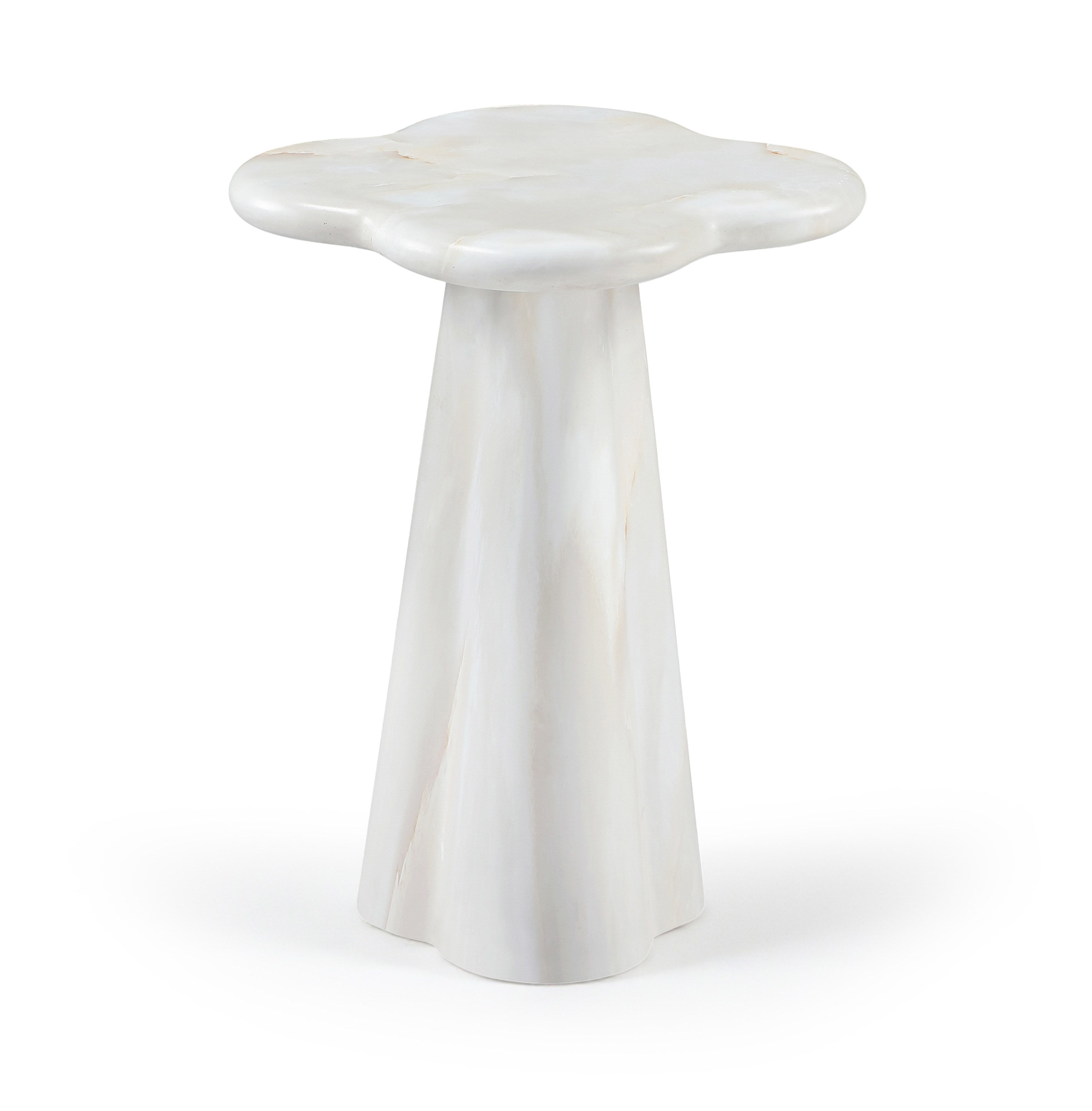 Nola - Concrete Indoor / Outdoor End Table - White