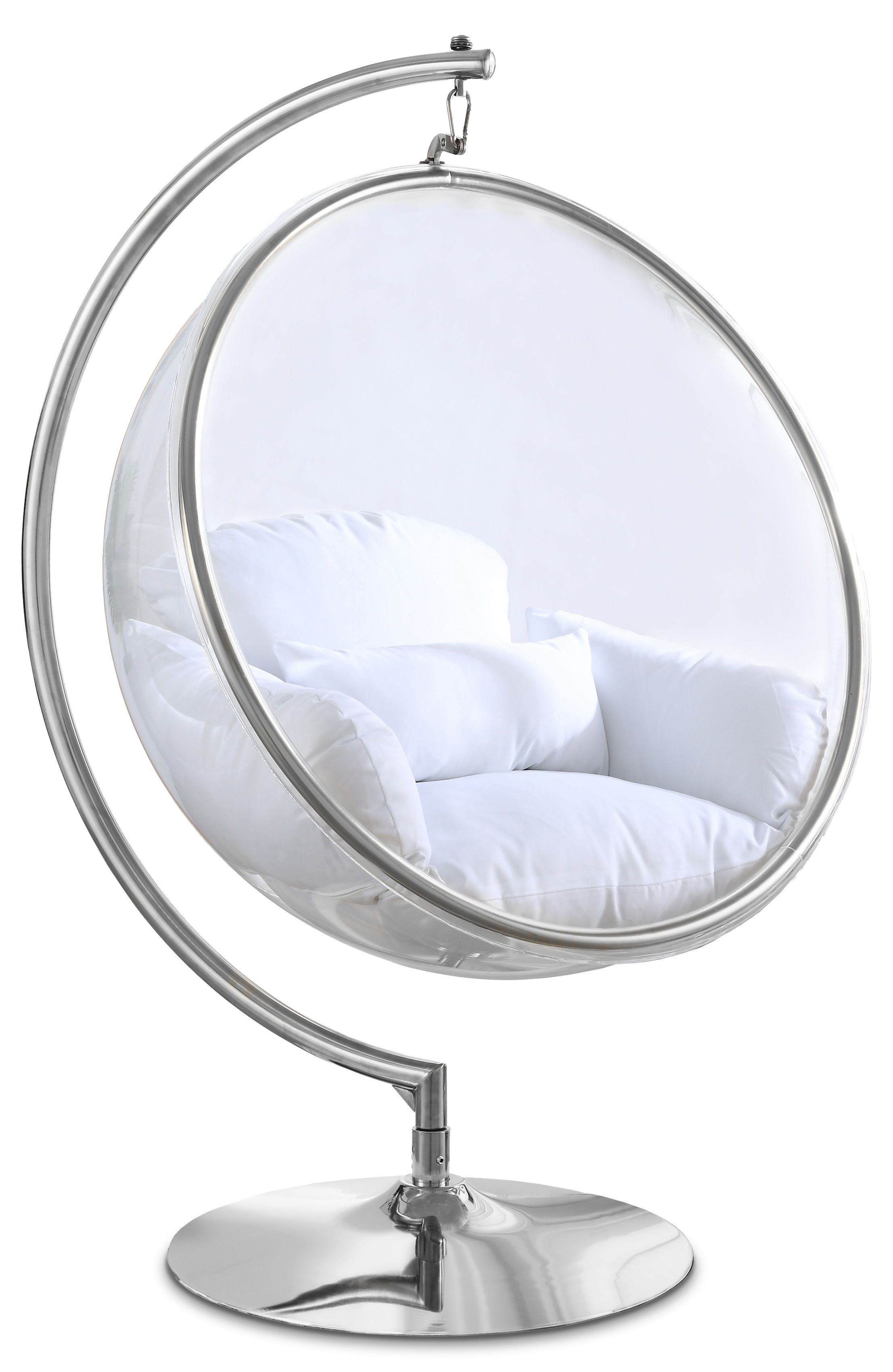 Luna - Swing Chair - White - Fabric