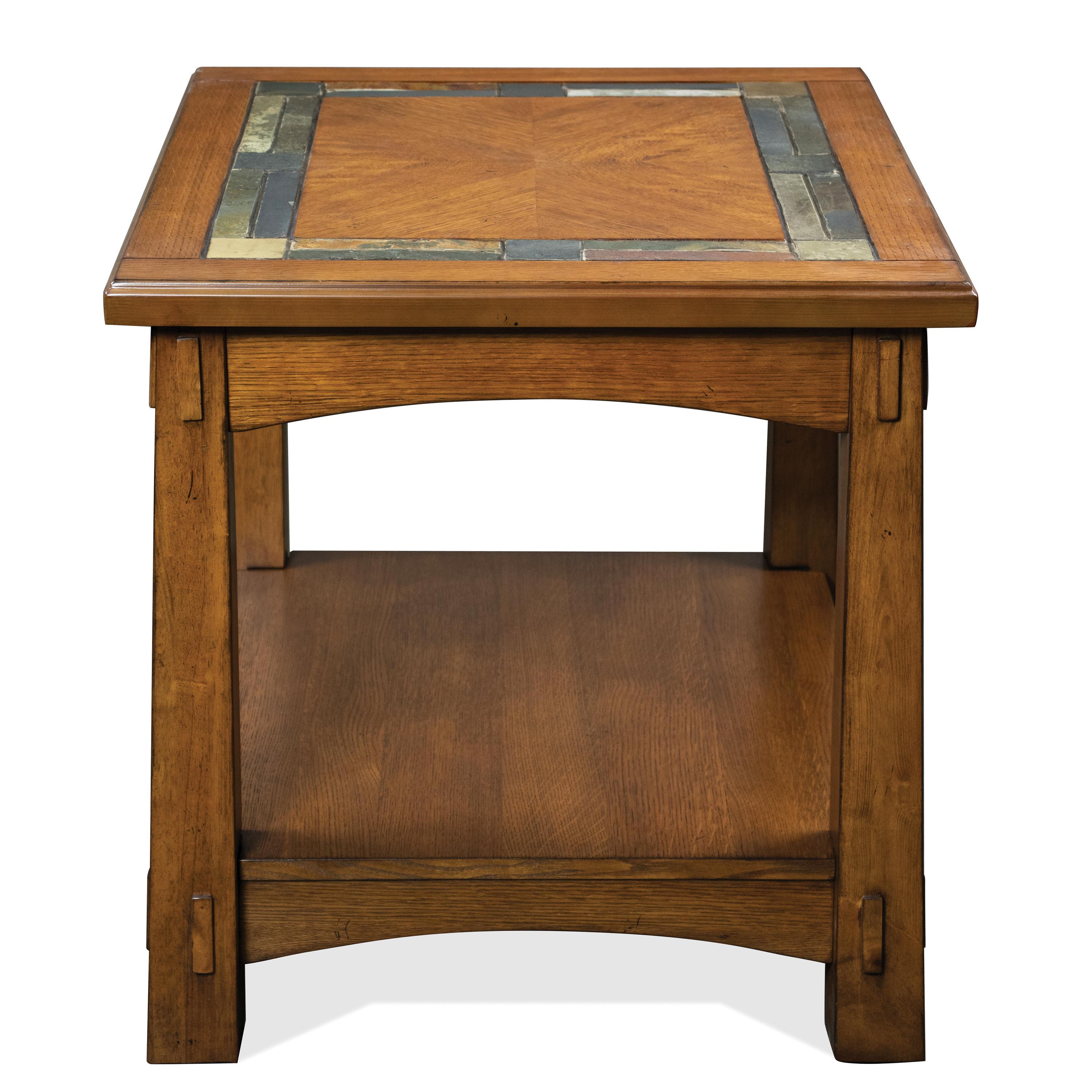 Riverside Furniture Craftsman Home - End Table - Americana Oak