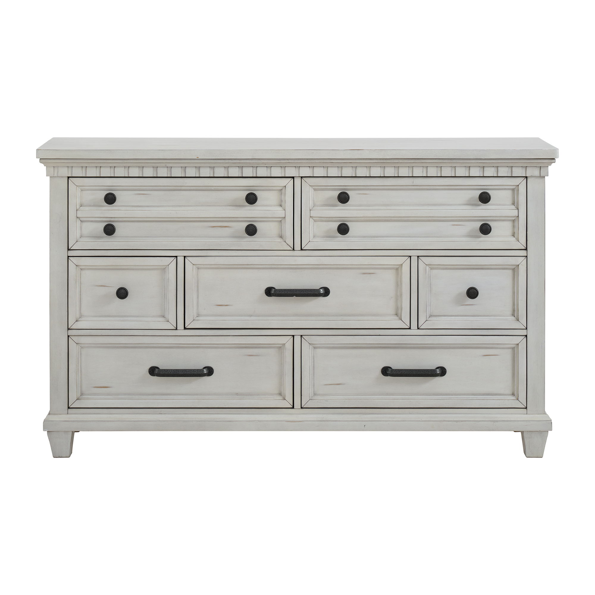 McCoy - 7 Drawer Dresser - Antique White