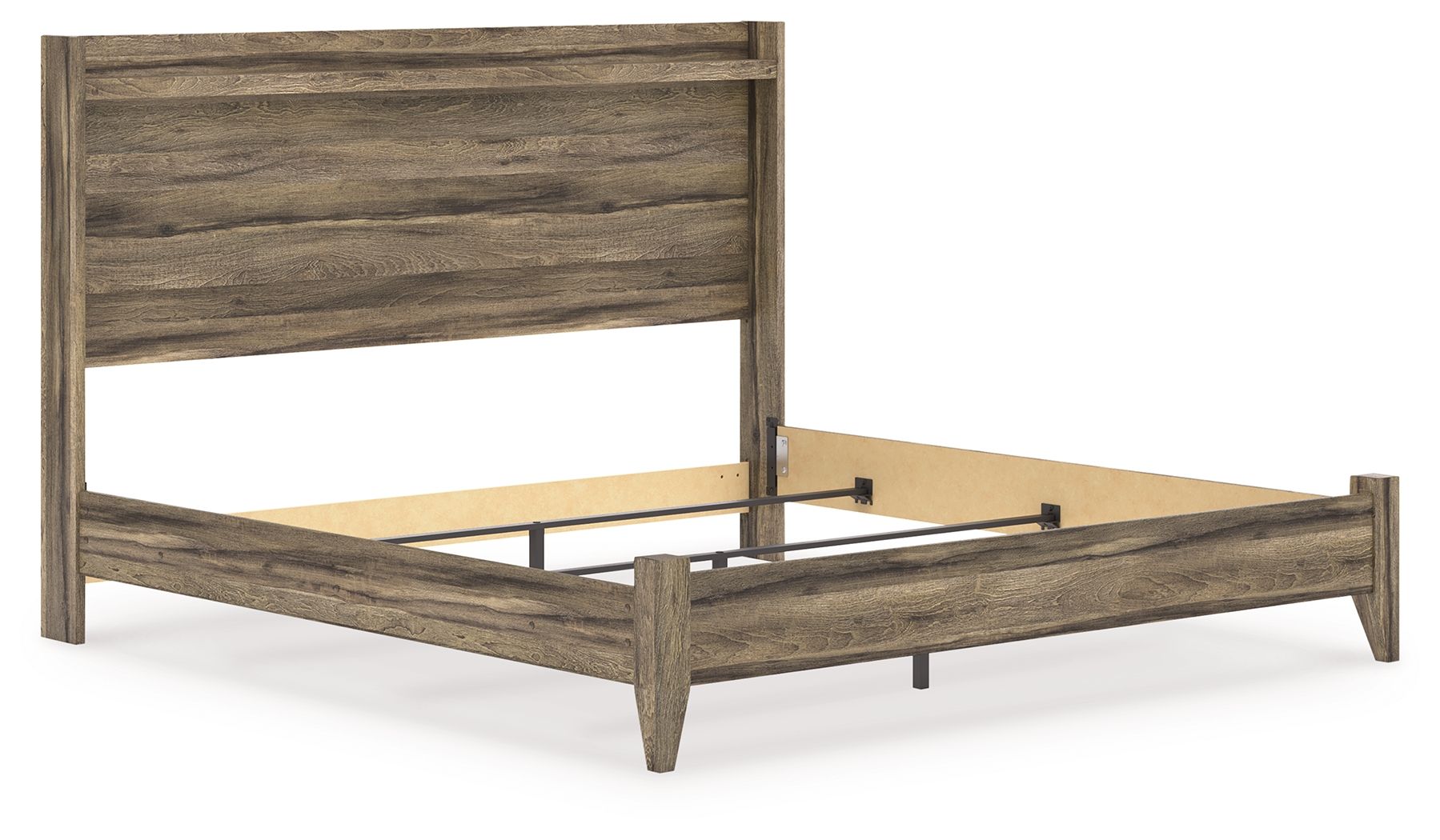 Elbrim - King Panel Bed - Brown