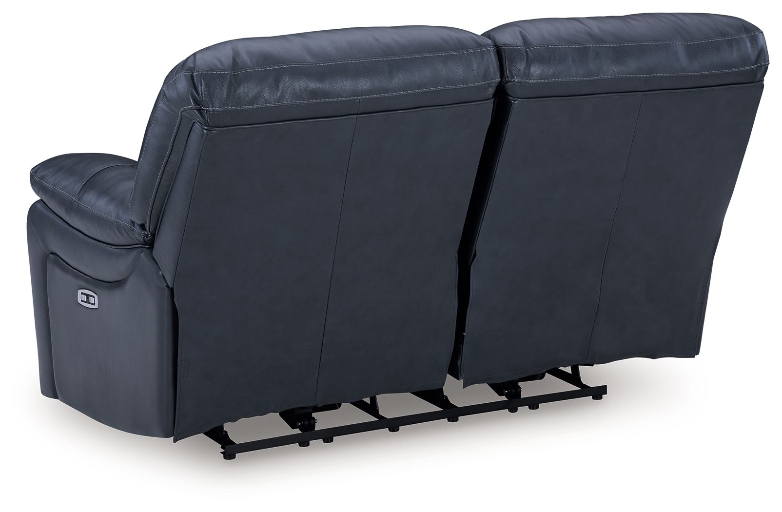 Ashley Furniture Leesworth - 3 Pc. - Power Reclining Sofa, Power Reclining Loveseat, Power Rocker Recliner - Ocean - Image 10