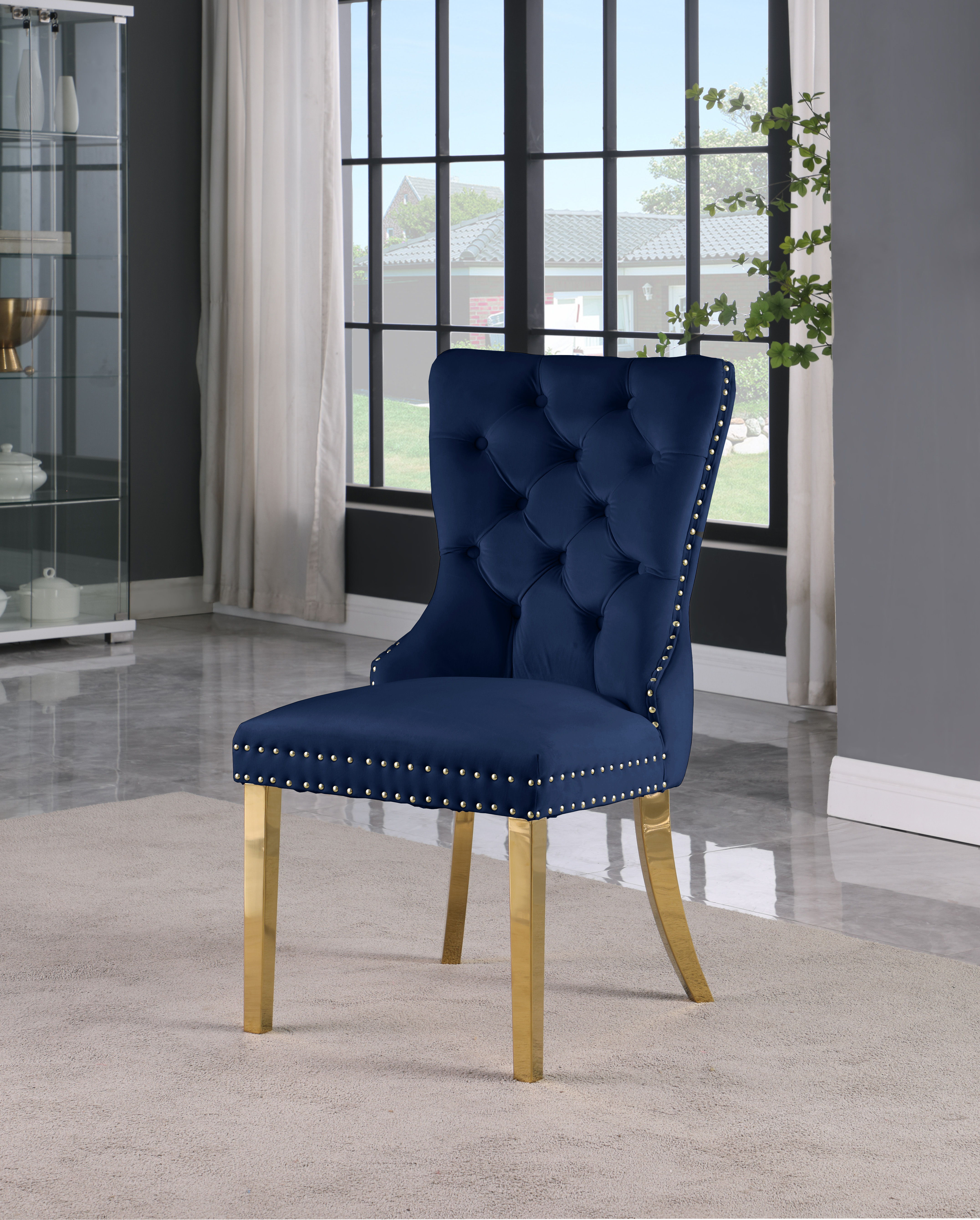 Carmen - Dining Chair (Set of 2) - Navy