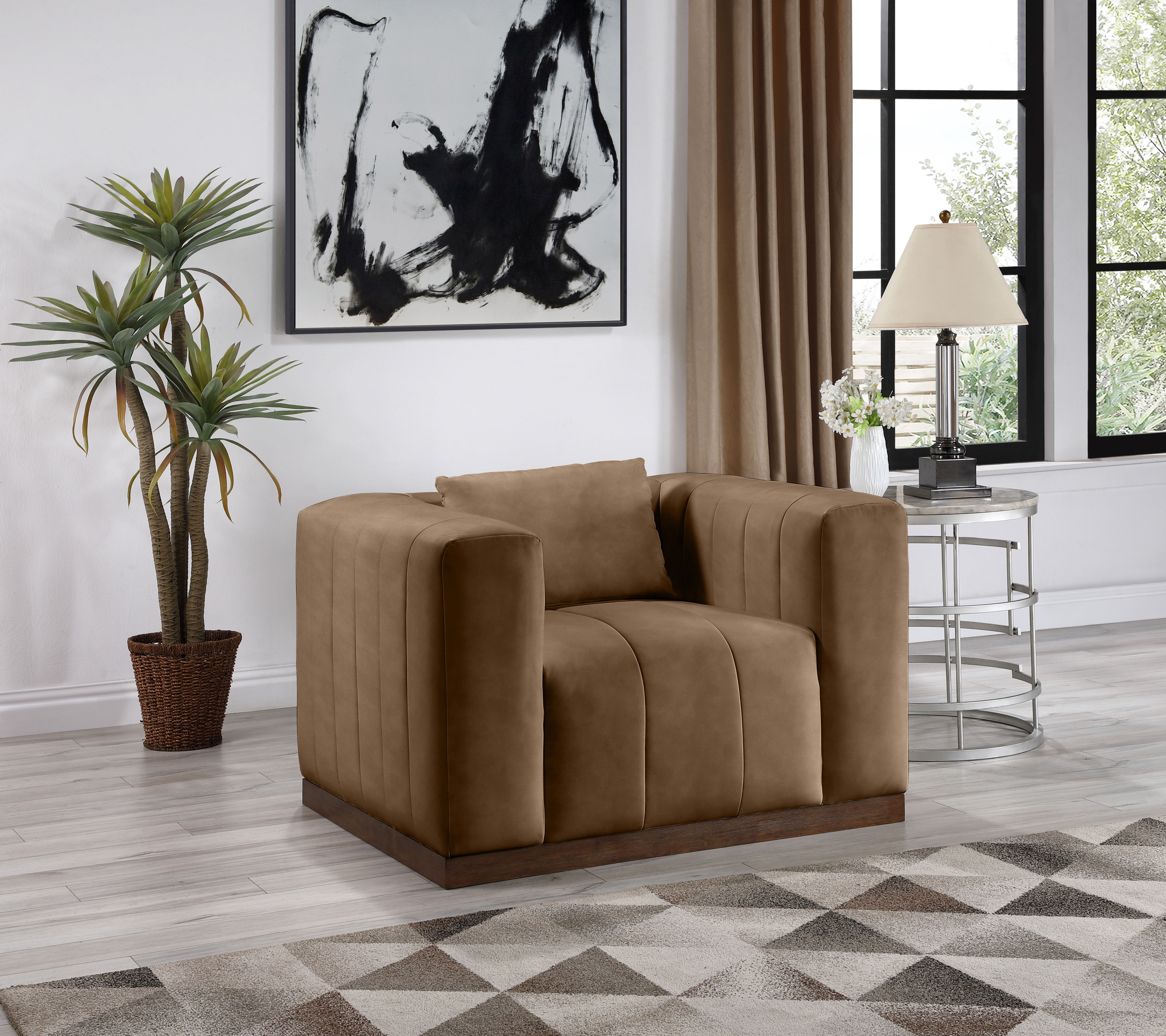 Mallina - Chair - Brown