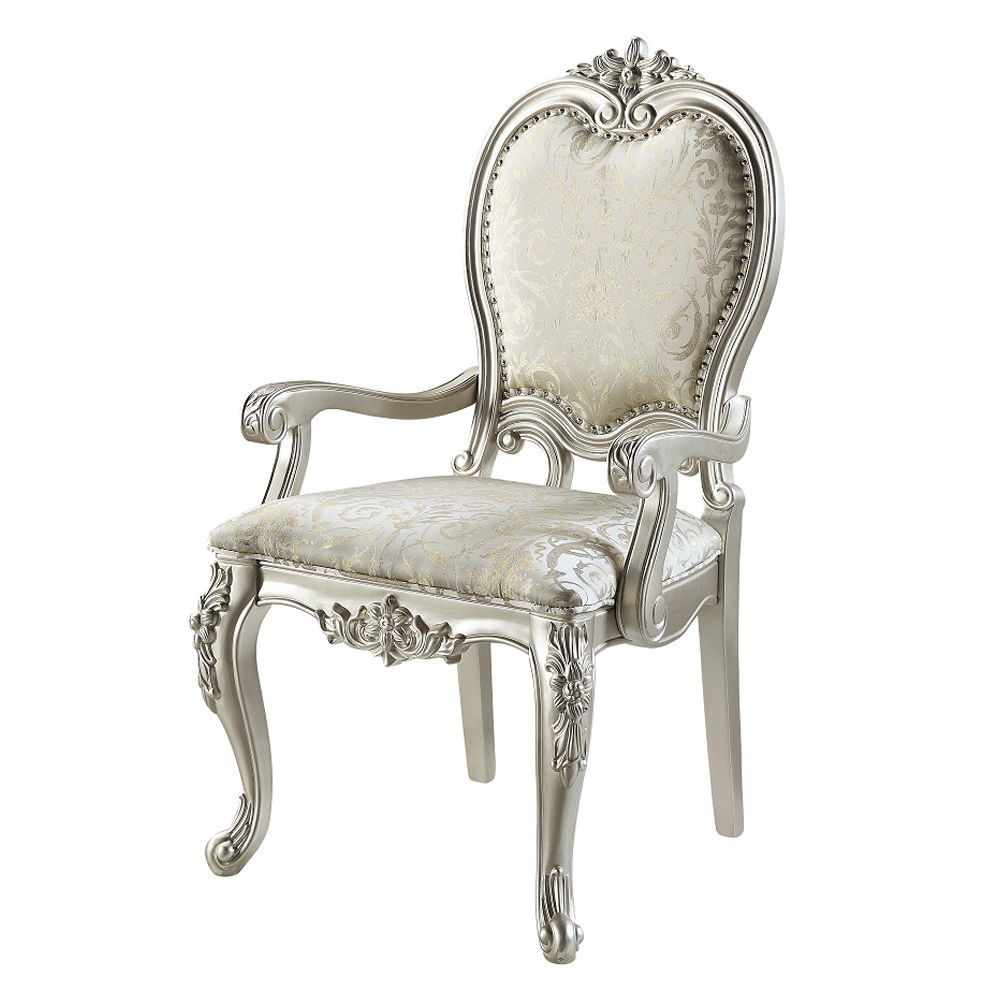 Bently - Arm Chair (Set of 2) - Fabric & Champagne, beige