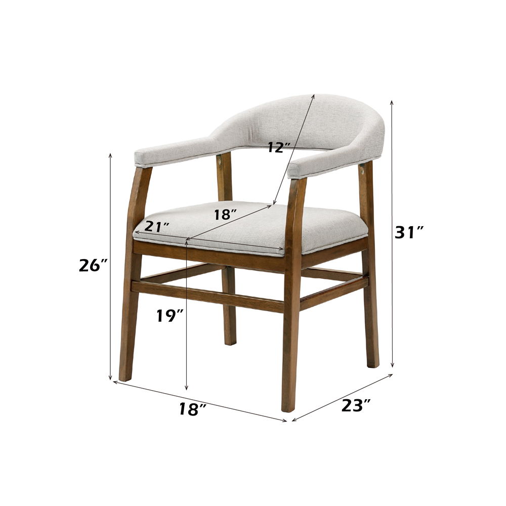 Darcy - Arm Chair (Set of 2) - Dark Walnut, dark brown, view 6