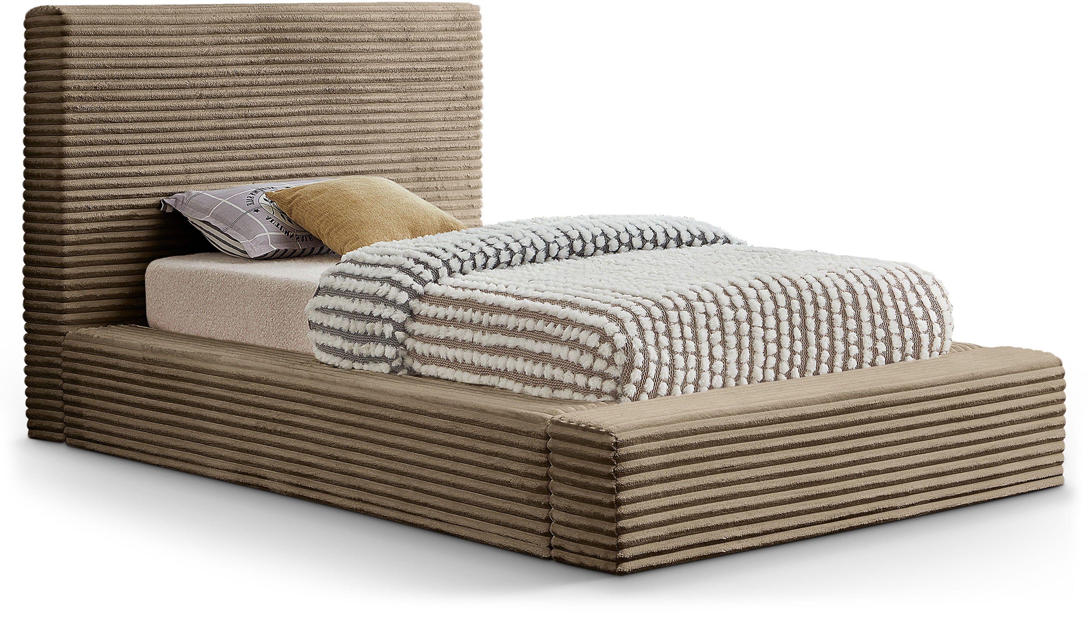 Dexter - Twin Bed - Taupe
