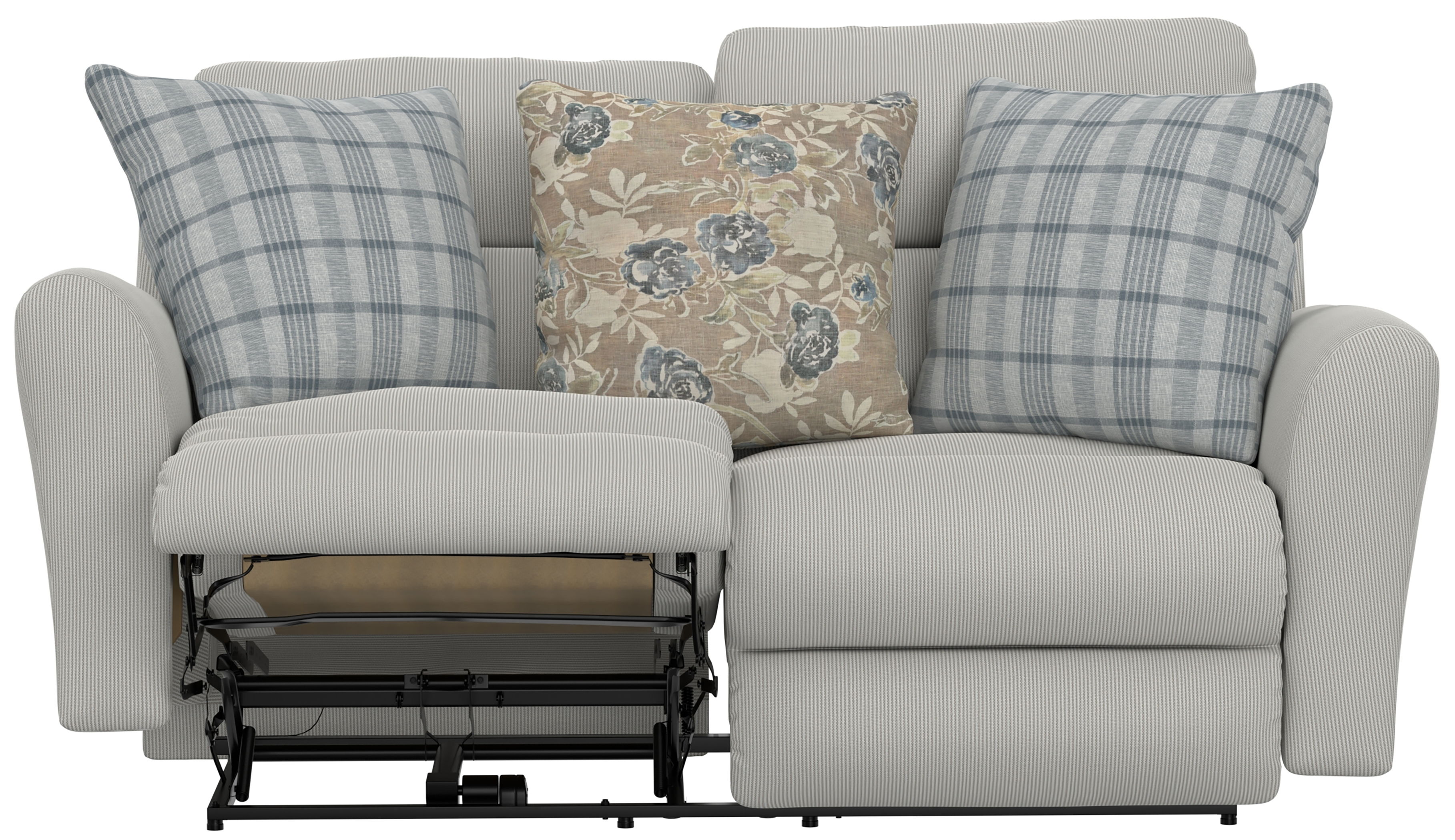 Chappy - Power Lay Flat Reclining Loveseat - Linen