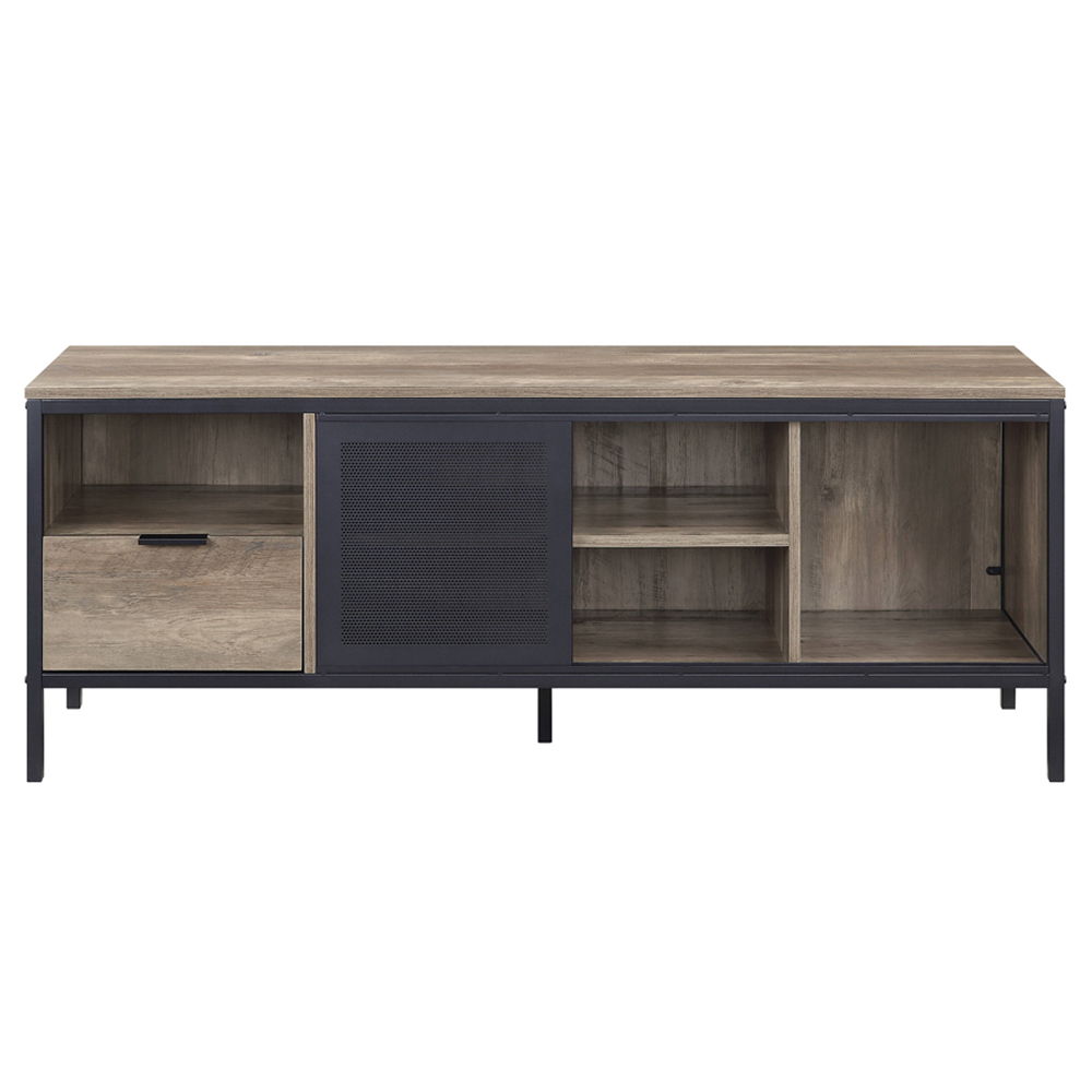 Nantan - 21" TV Stand - Rustic Oak & Black, black, view 8
