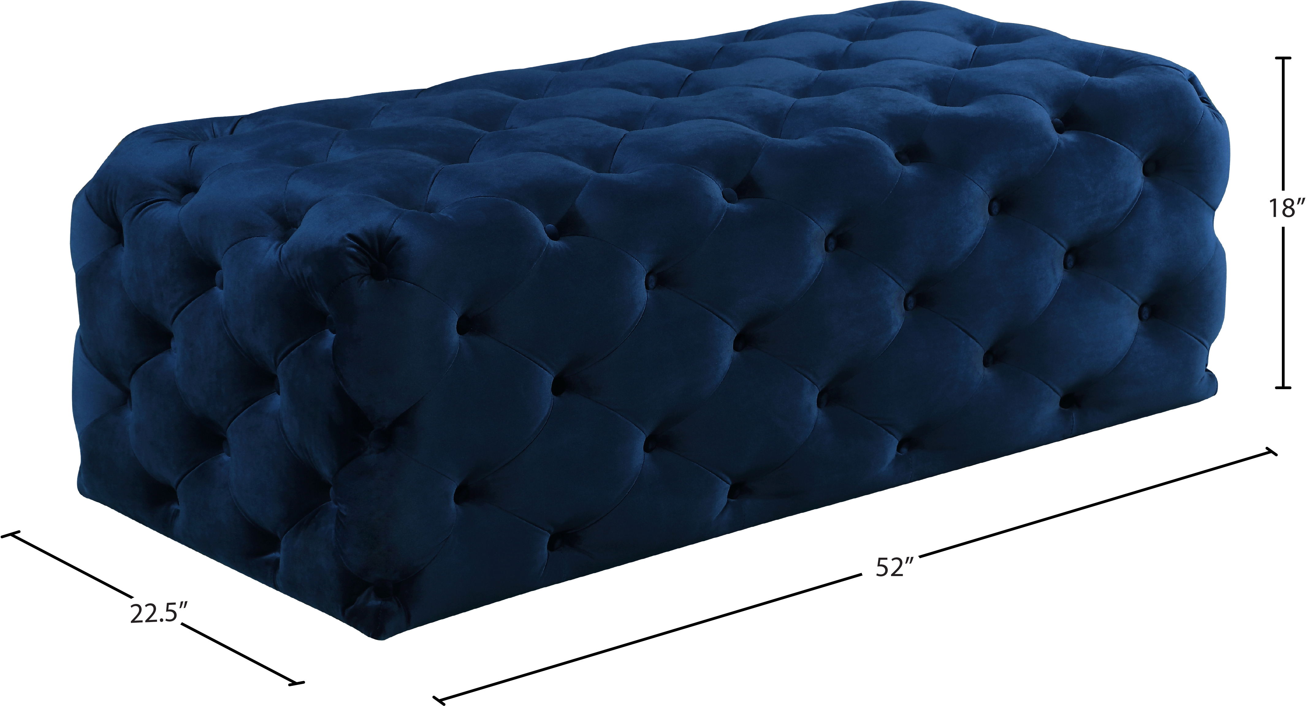 Casey - Ottoman / Bench - Navy