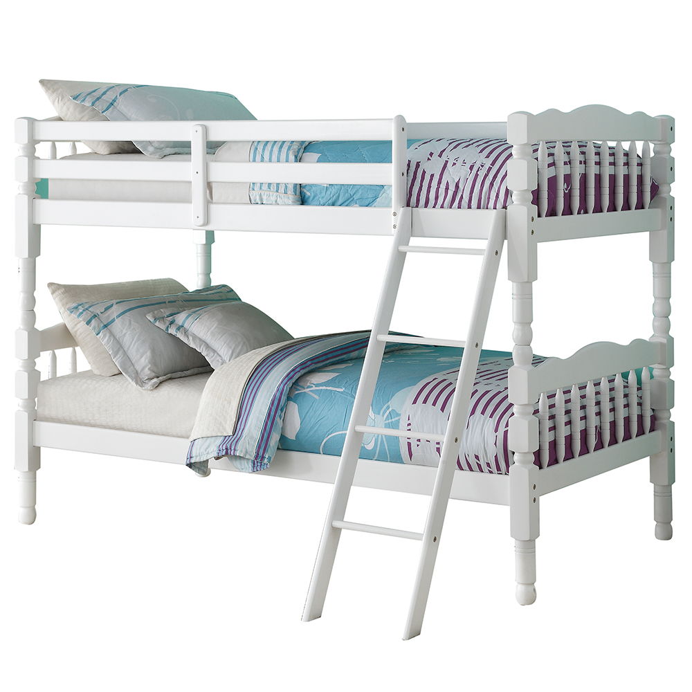 Homestead - Twin Over Twin Bunk Bed - White, white, view 2