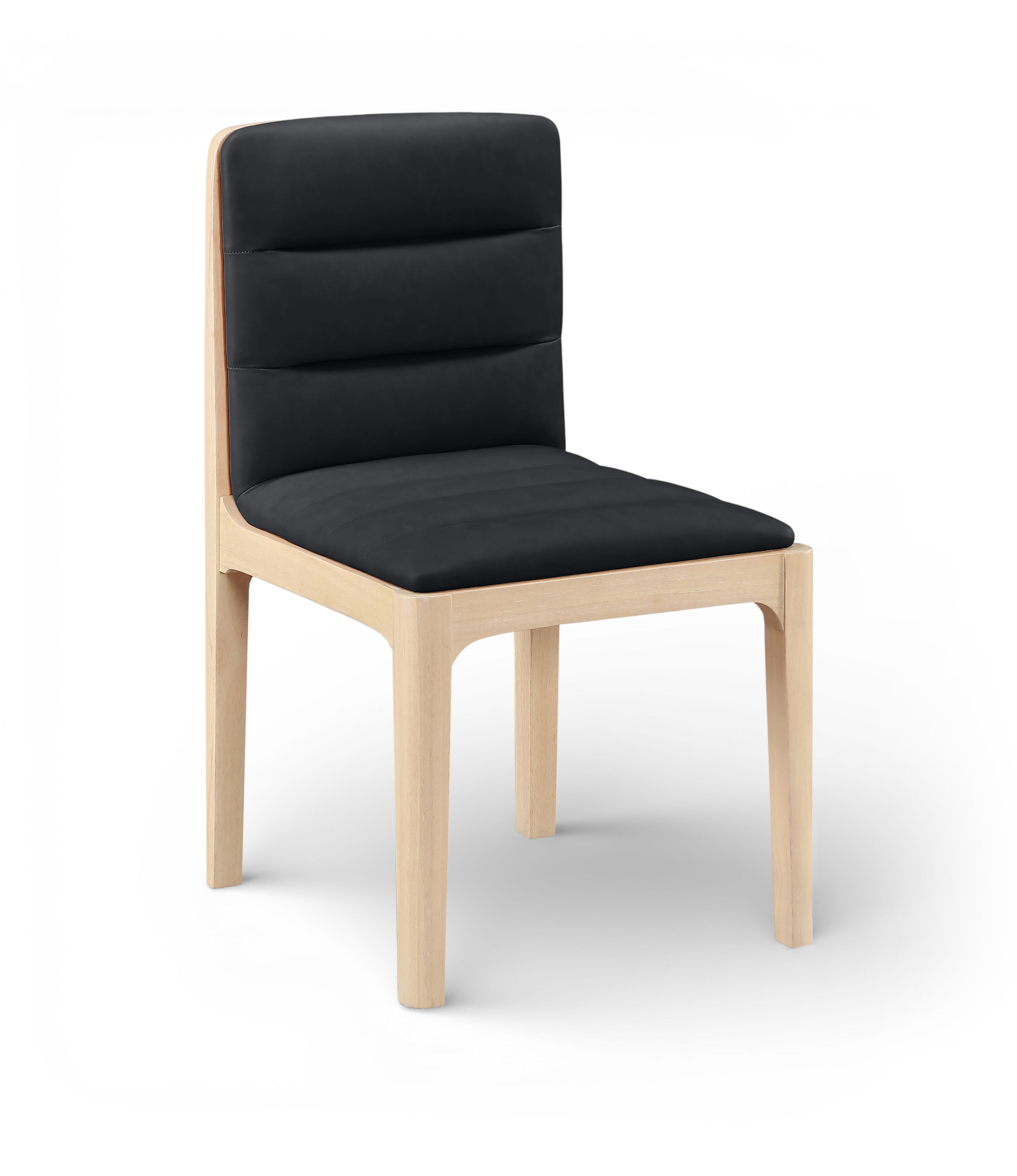 Ellis - Vegan Leather Upholstered Dining Chair (Set of 2) - Black