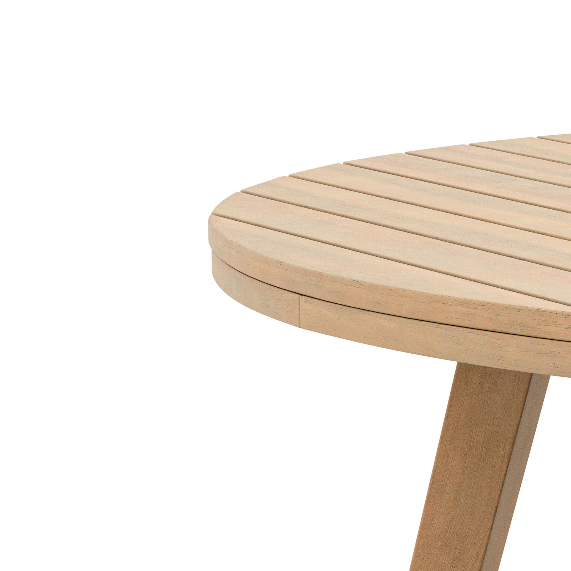 Wesley - Patio End Table - Light Brown