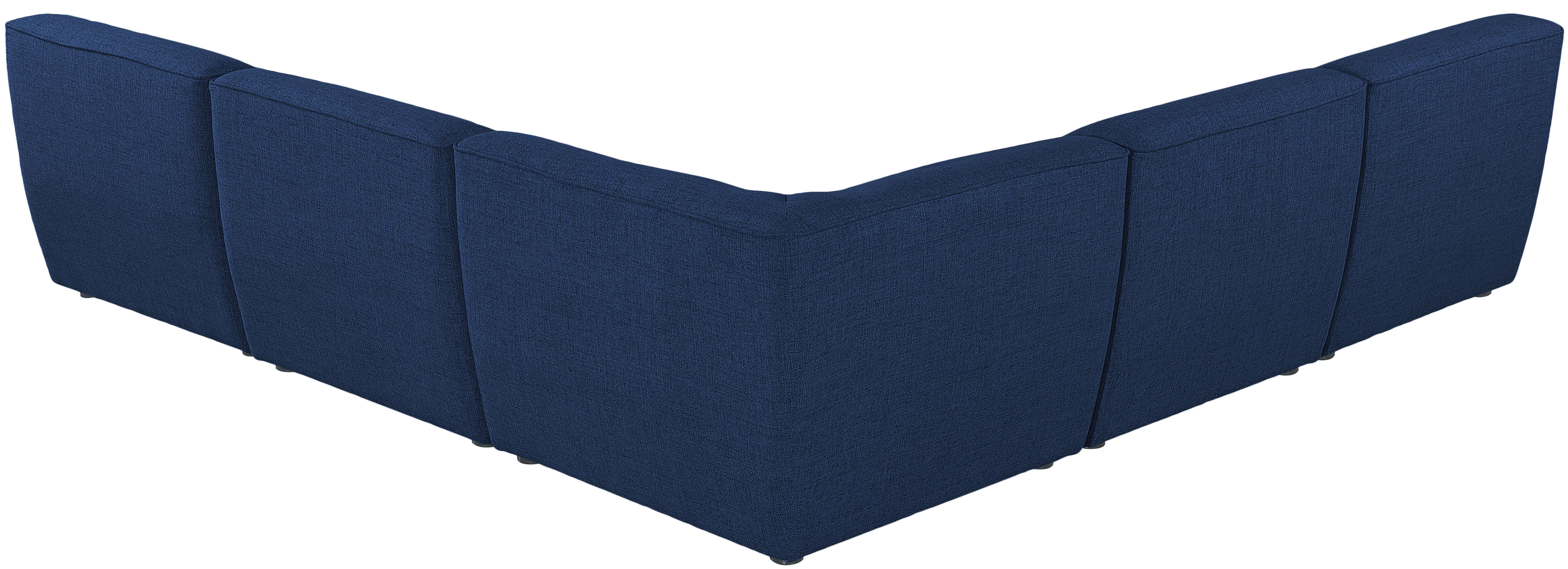 Miramar - 5 Piece Modular Corner Armless Sectional - Navy