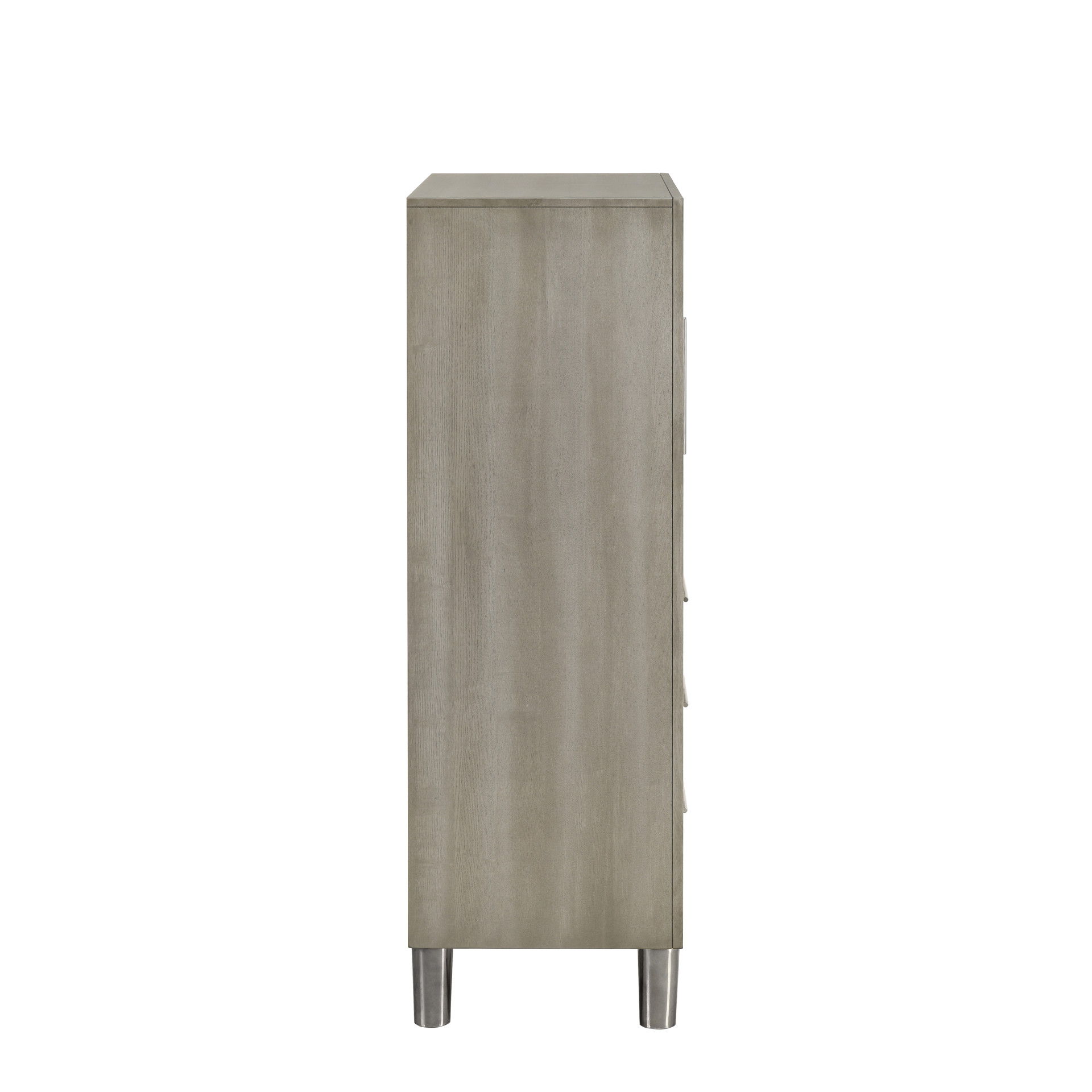 Lennox - Door Chest With Shoe Storage & LED Light - Gray, gray, view 4