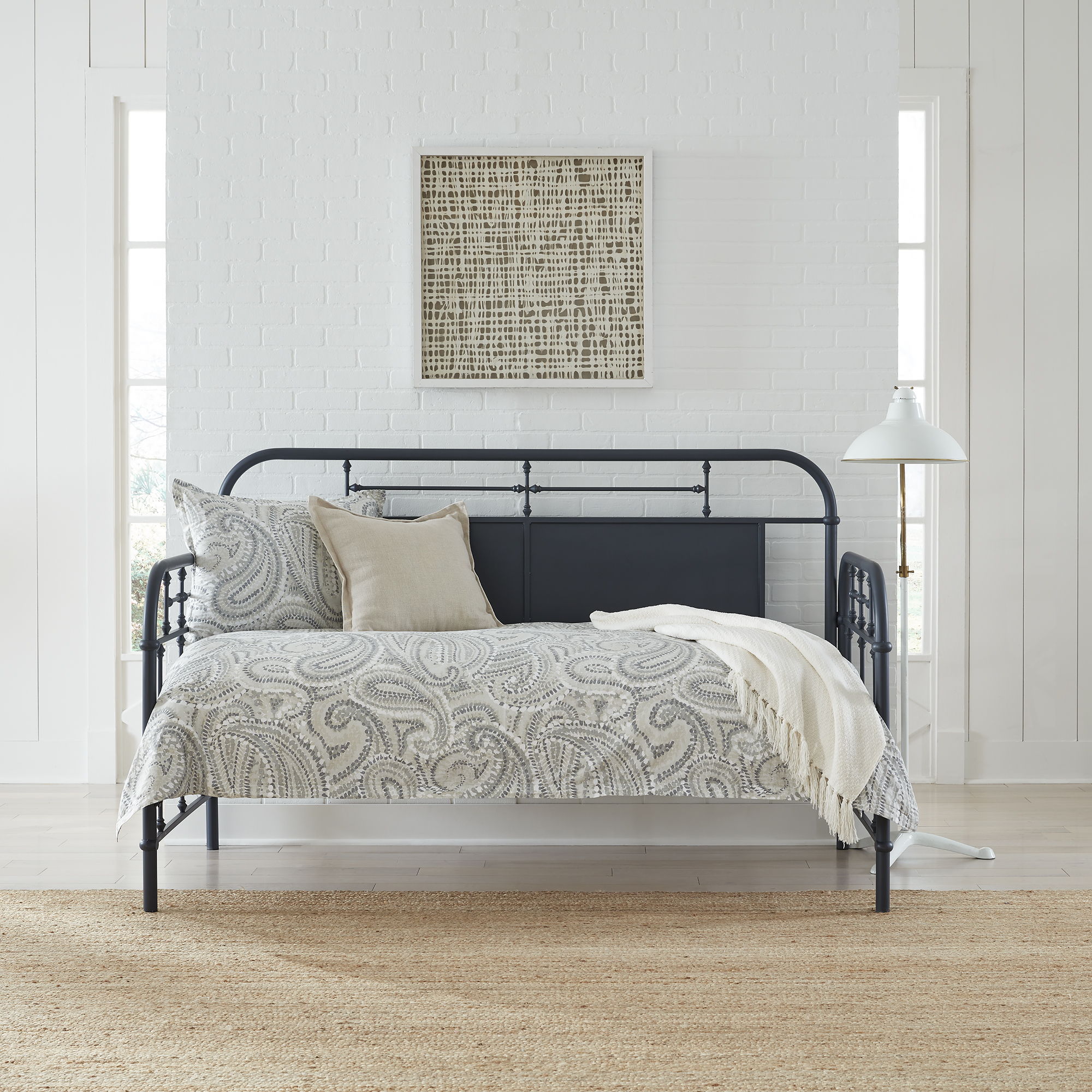 Liberty Furniture Vintage Series - Twin Metal Day Bed - Navy
