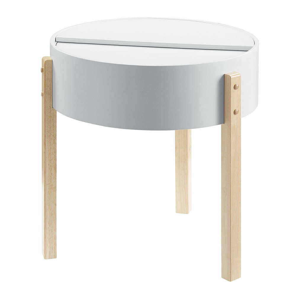 Bodfish - End Table - White & Natural, white, view 2