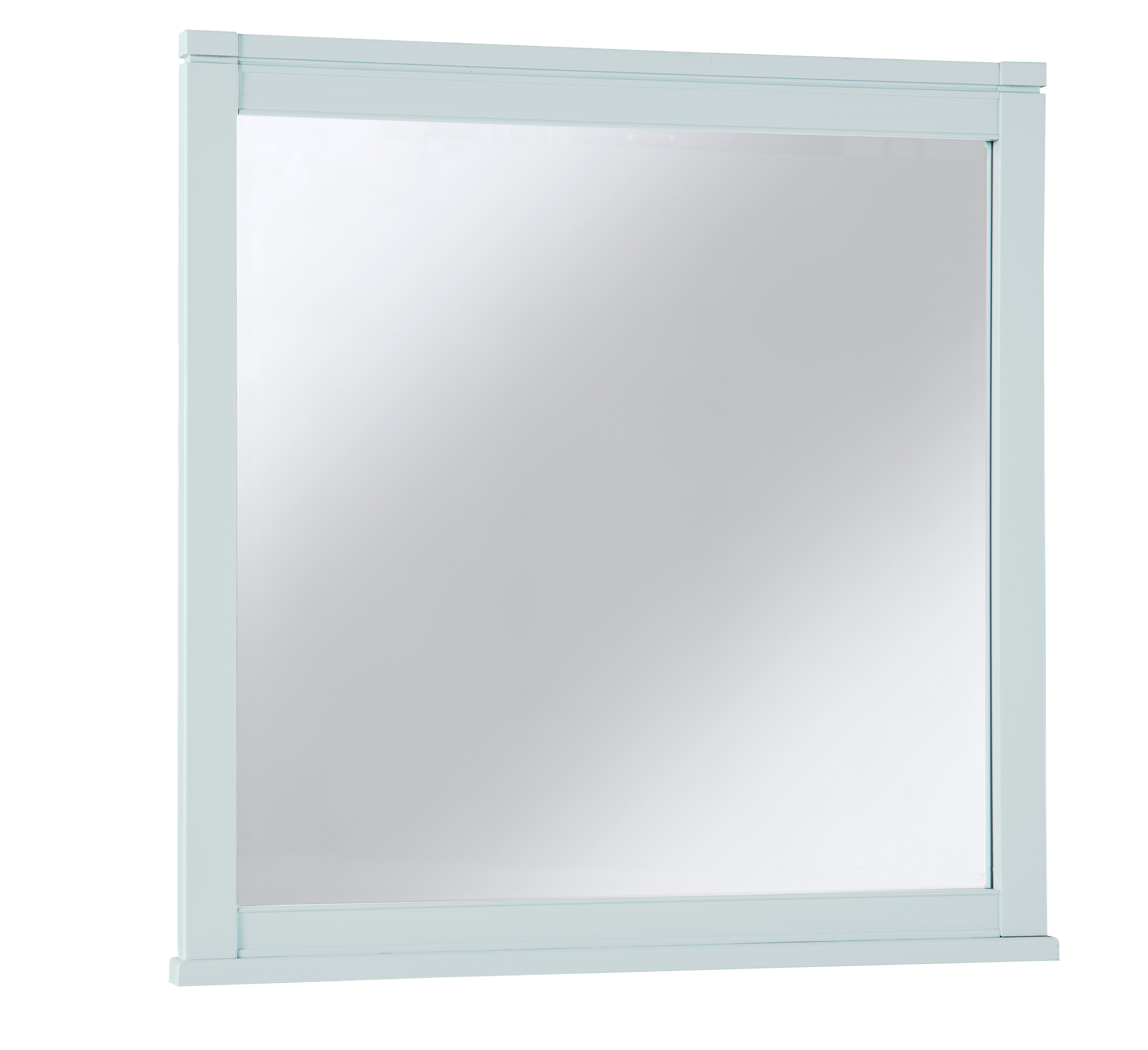 Vaughan-Bassett Tide & Timber - Landscape Mirror With Beveled Glass - Blue Maple