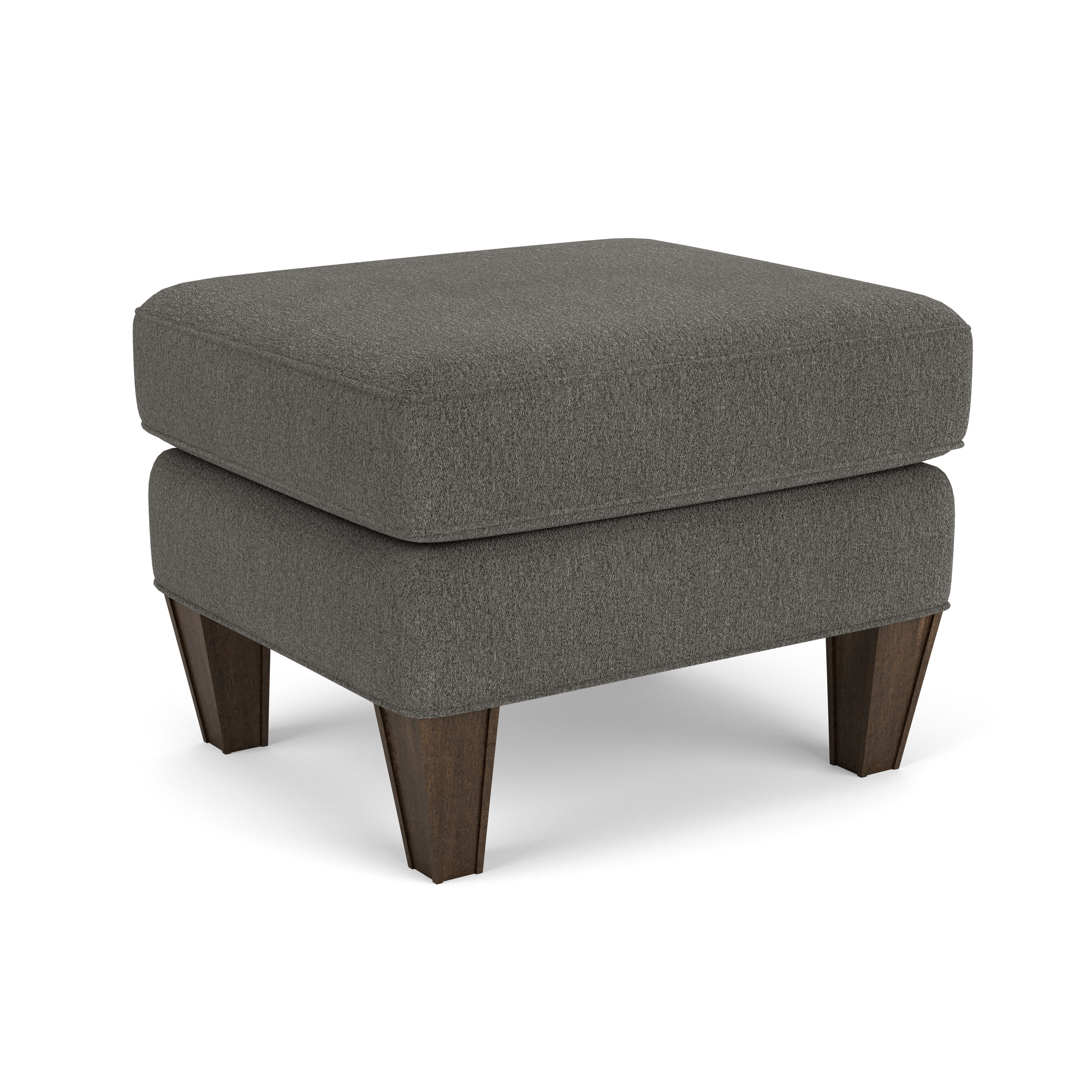 Bradstreet - Fabric Ottoman, dark gray