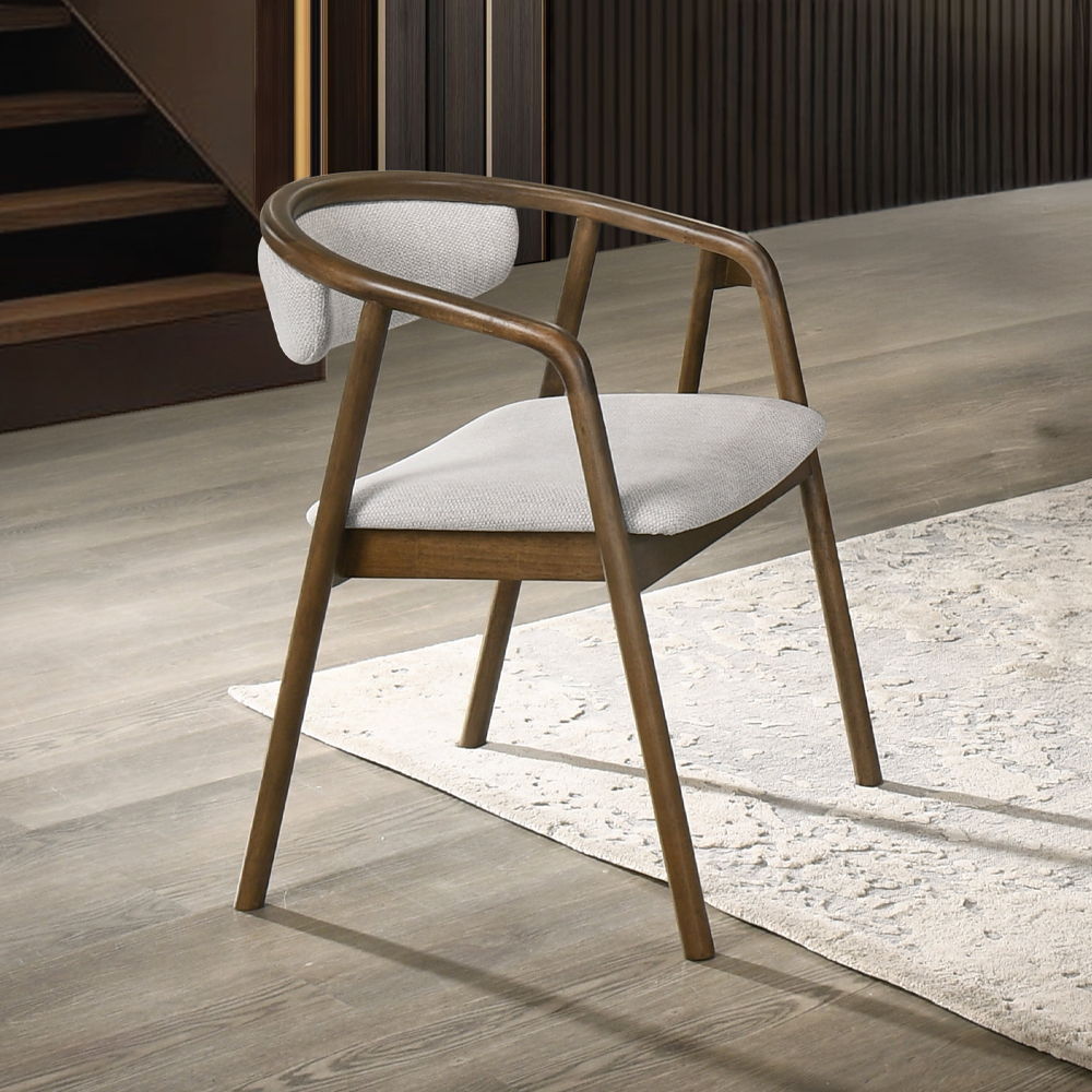 Delina - Side Chair - Walnut, dark brown