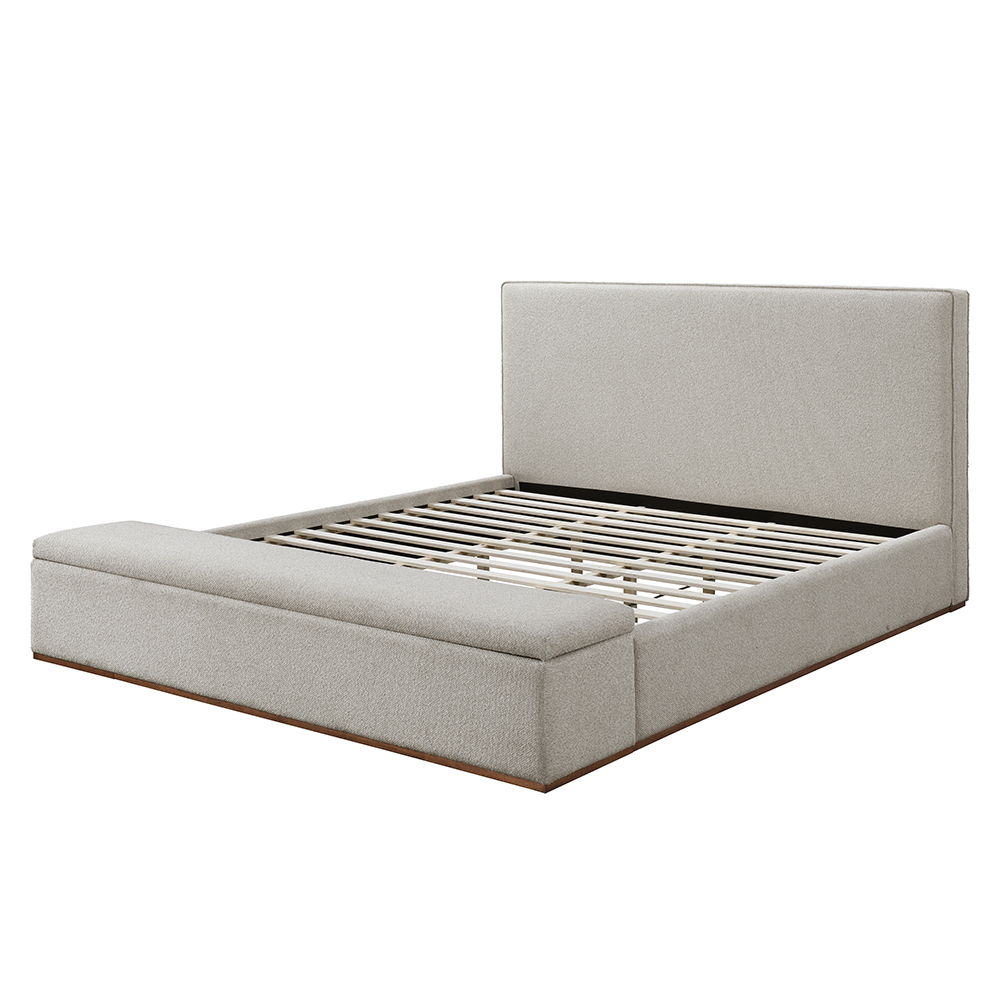 Boxter - Queen Bed With Storage - Beige, beige, view 2