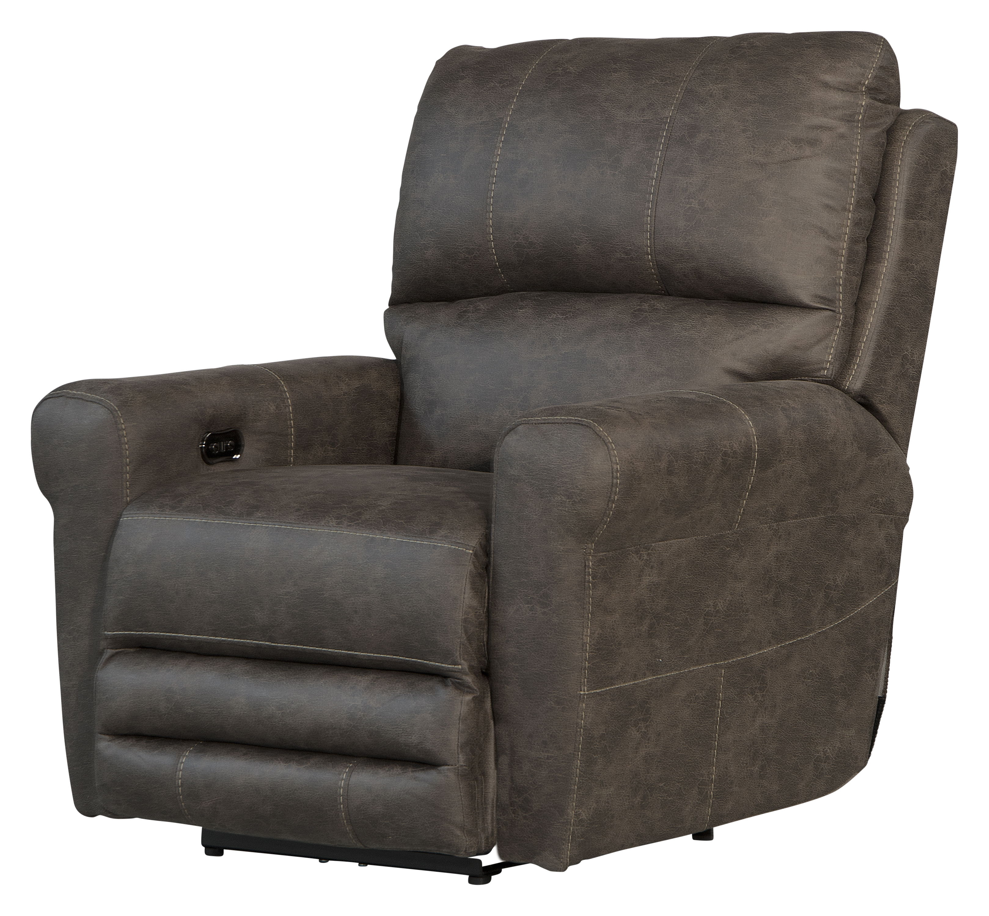 Maddie - Faux Leather Power Wall Hugger Recliner - Ash