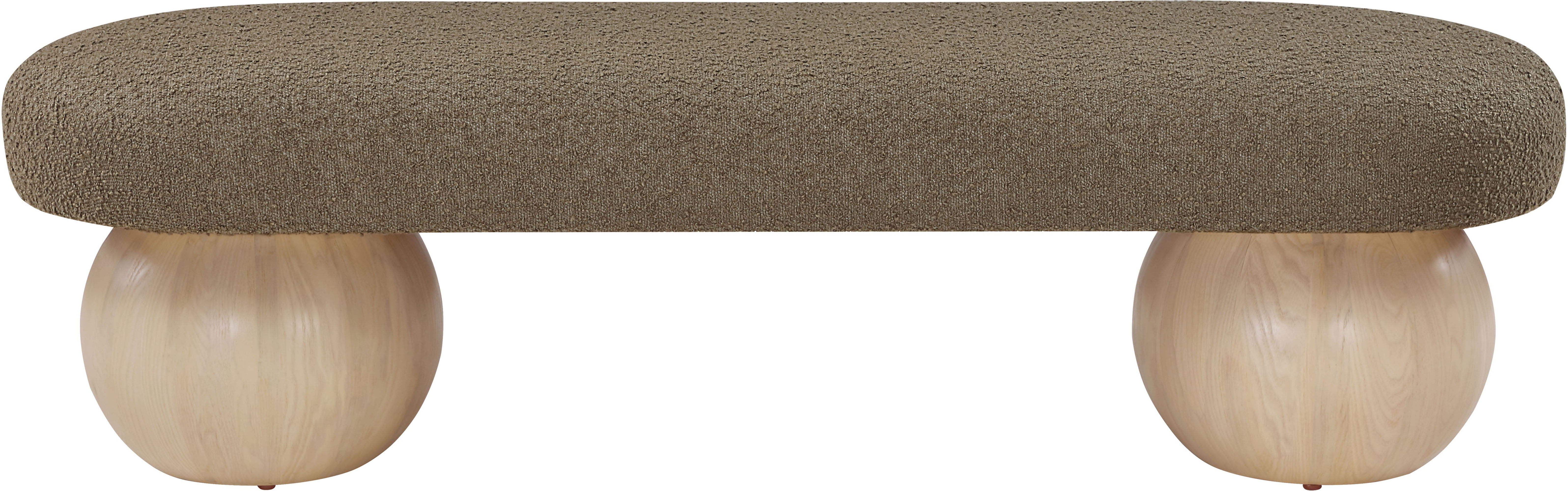 Bowie - Fabric Bench - Olive
