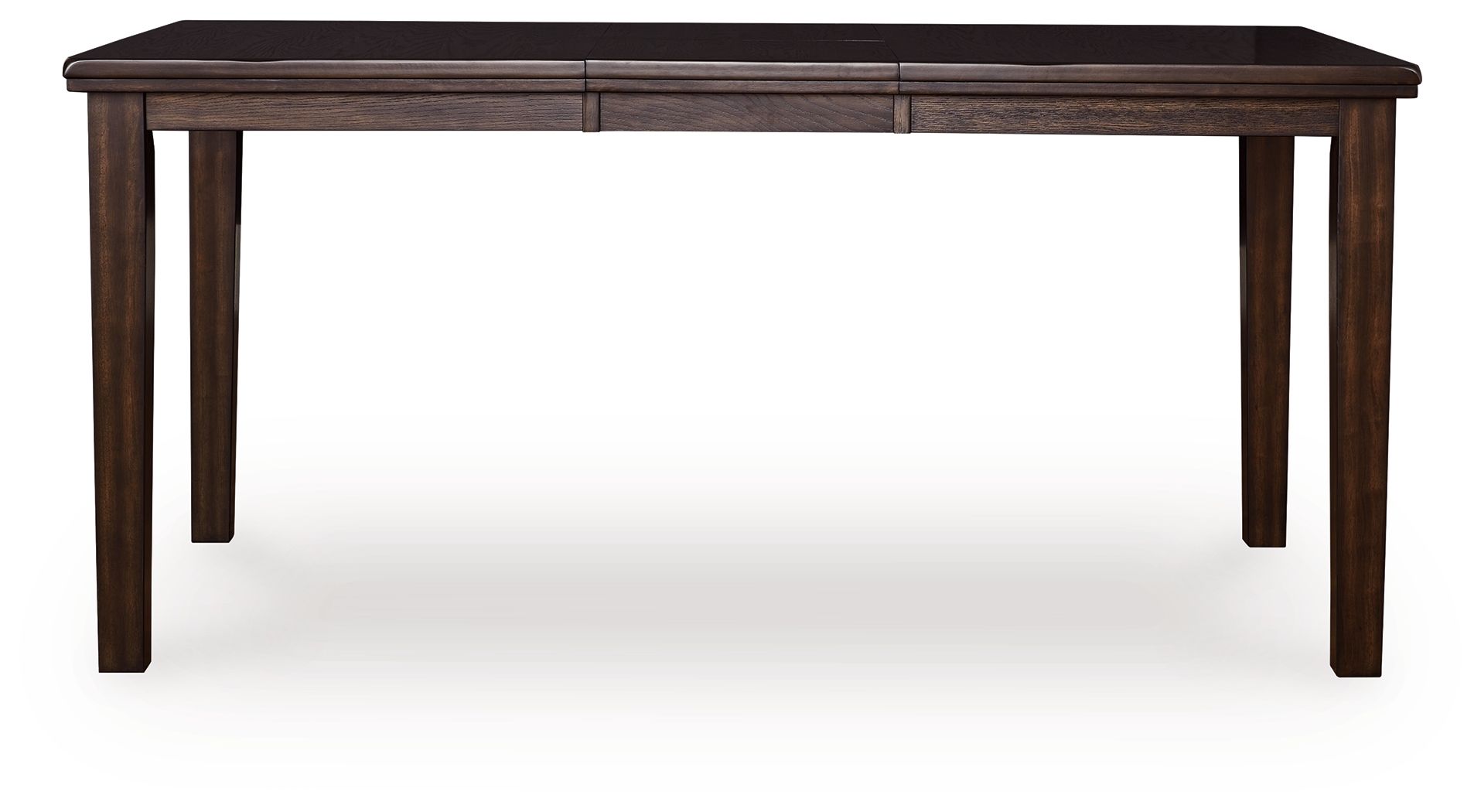 Haddigan - Dining Room Counter Height Butterfly Extension Table - Dark Brown