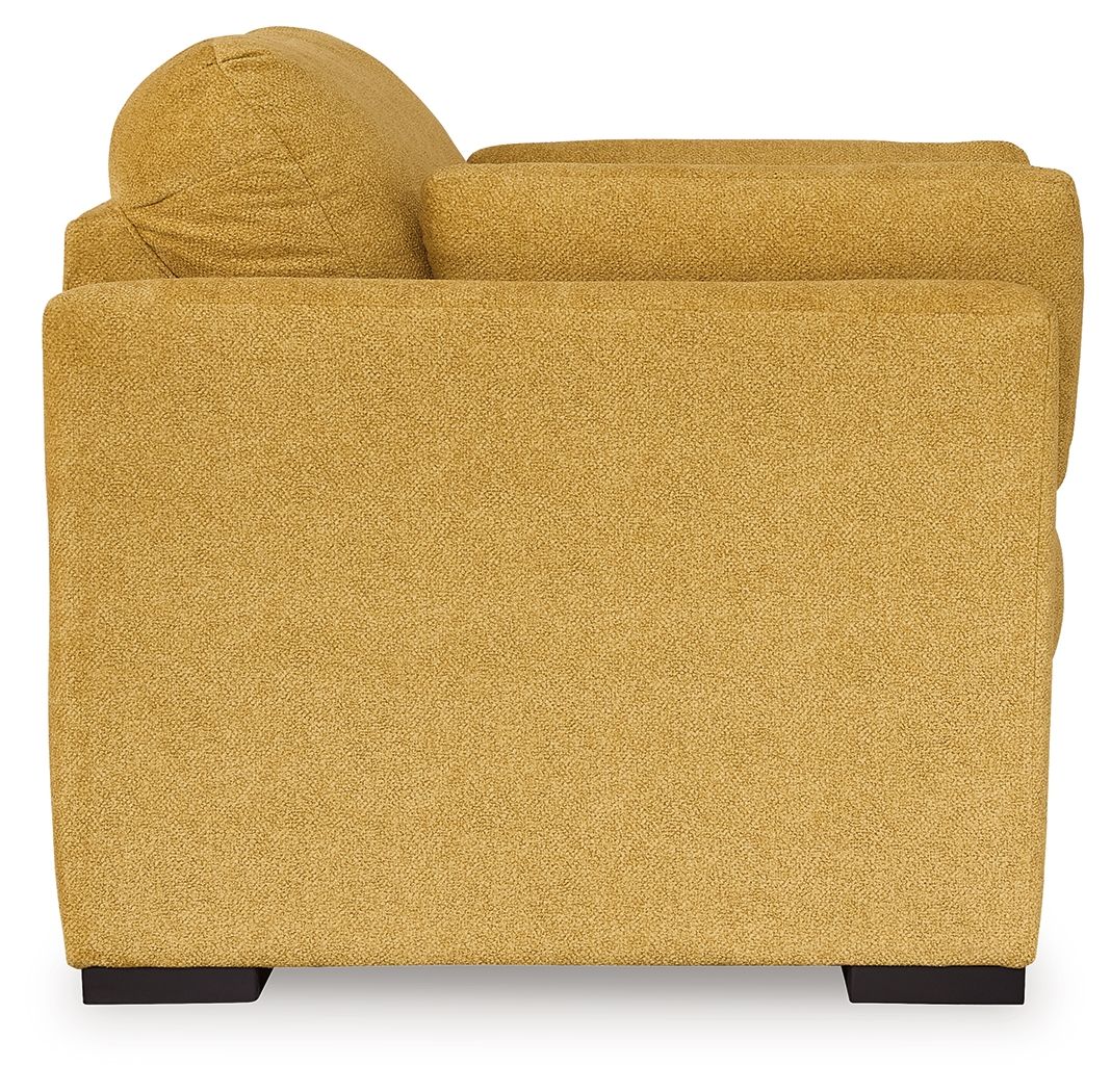 Ashley Furniture Keerwick - 4 Pc. - Sofa, Loveseat, Chair And A Half, Ottoman - Sunflower - Image 4