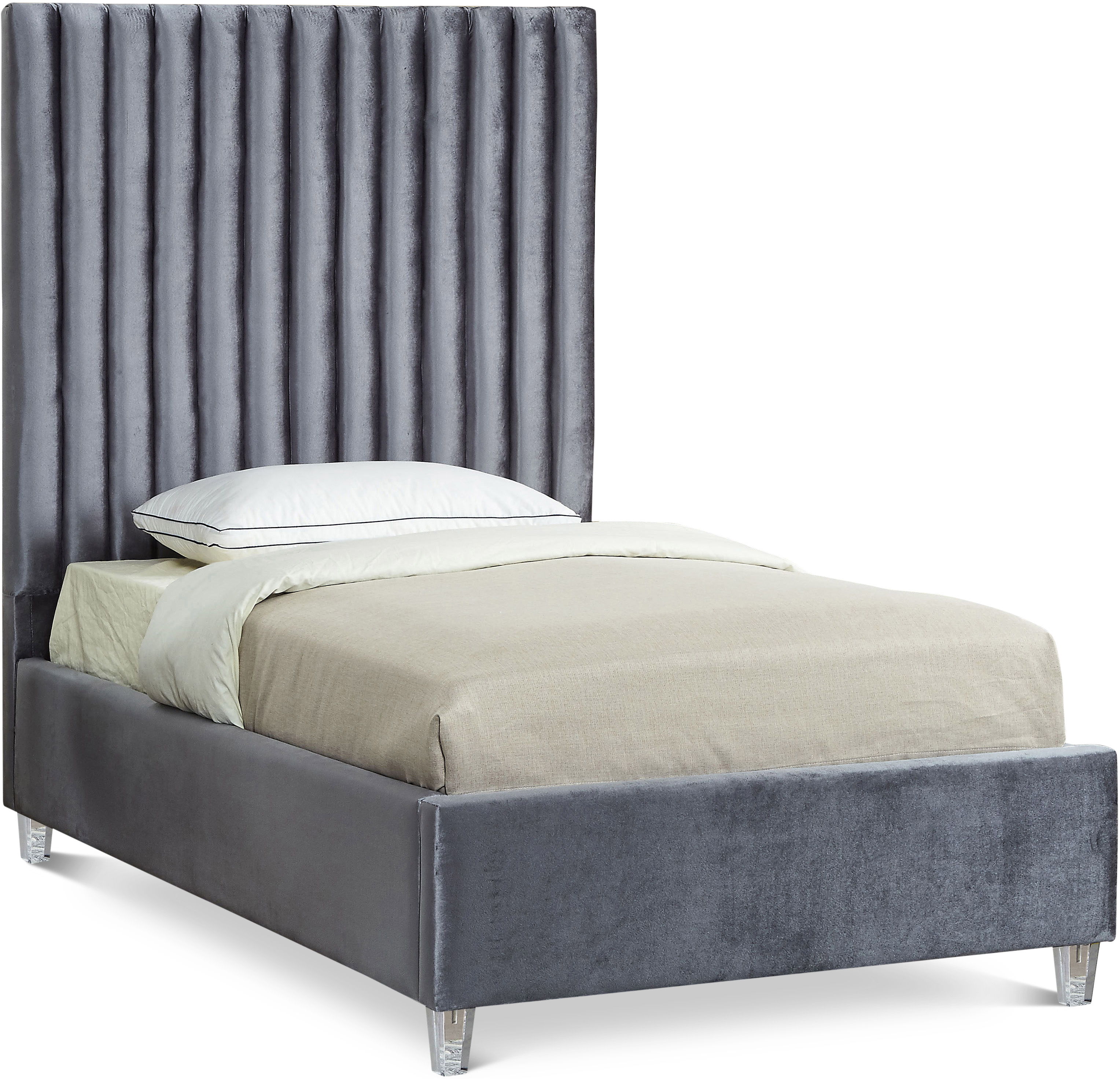 Candace - Twin Bed - Gray