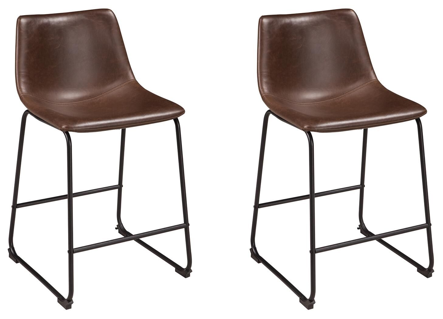 Centiar – Upholstered Barstool (Set of 2) – Brown