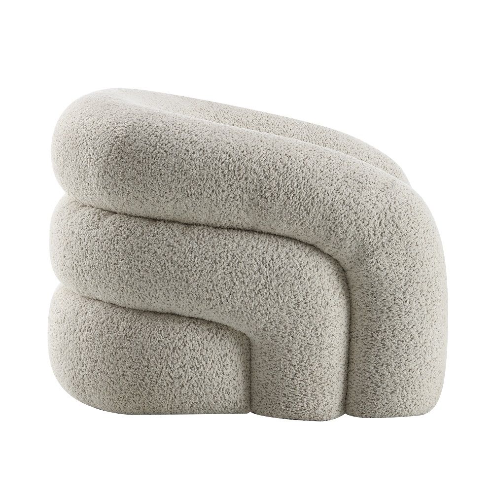 Irma - Chair With Swivel - Gray Boucle, gray, view 3