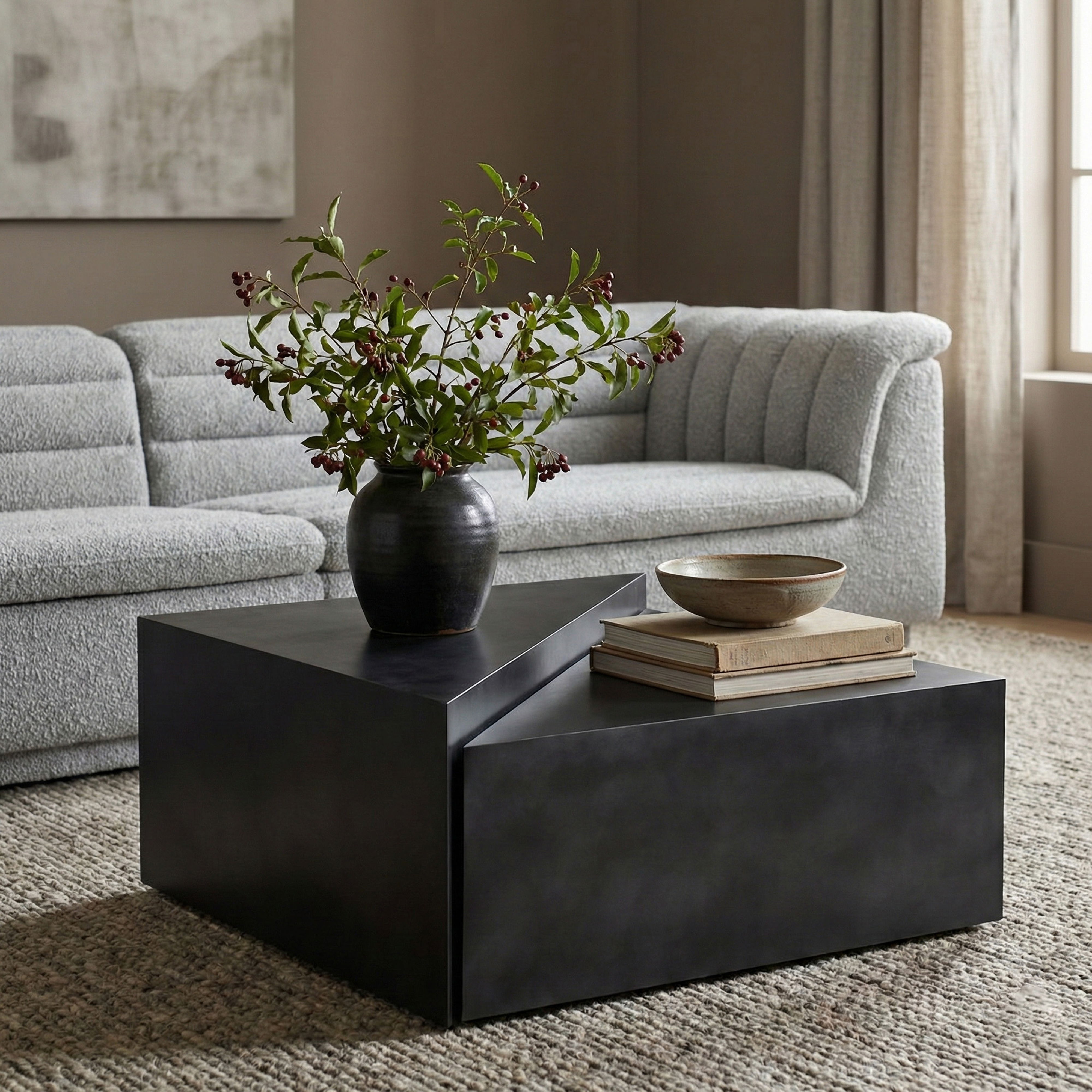 Zani - Iron Coffee Table - Black