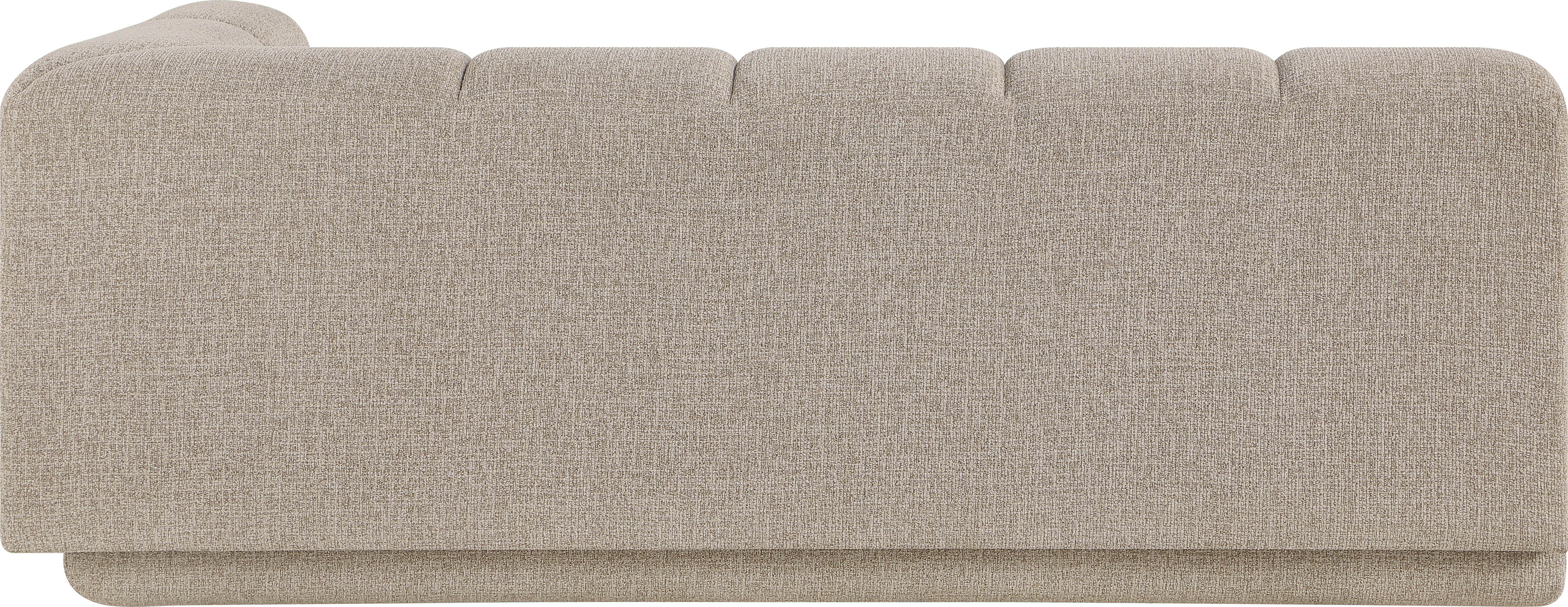 Modari - Fabric Upholstered Right Arm Sofa - Beige