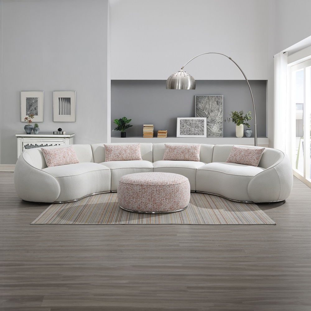 Sahara - Ottoman - Pattern Fabric, pink, view 3