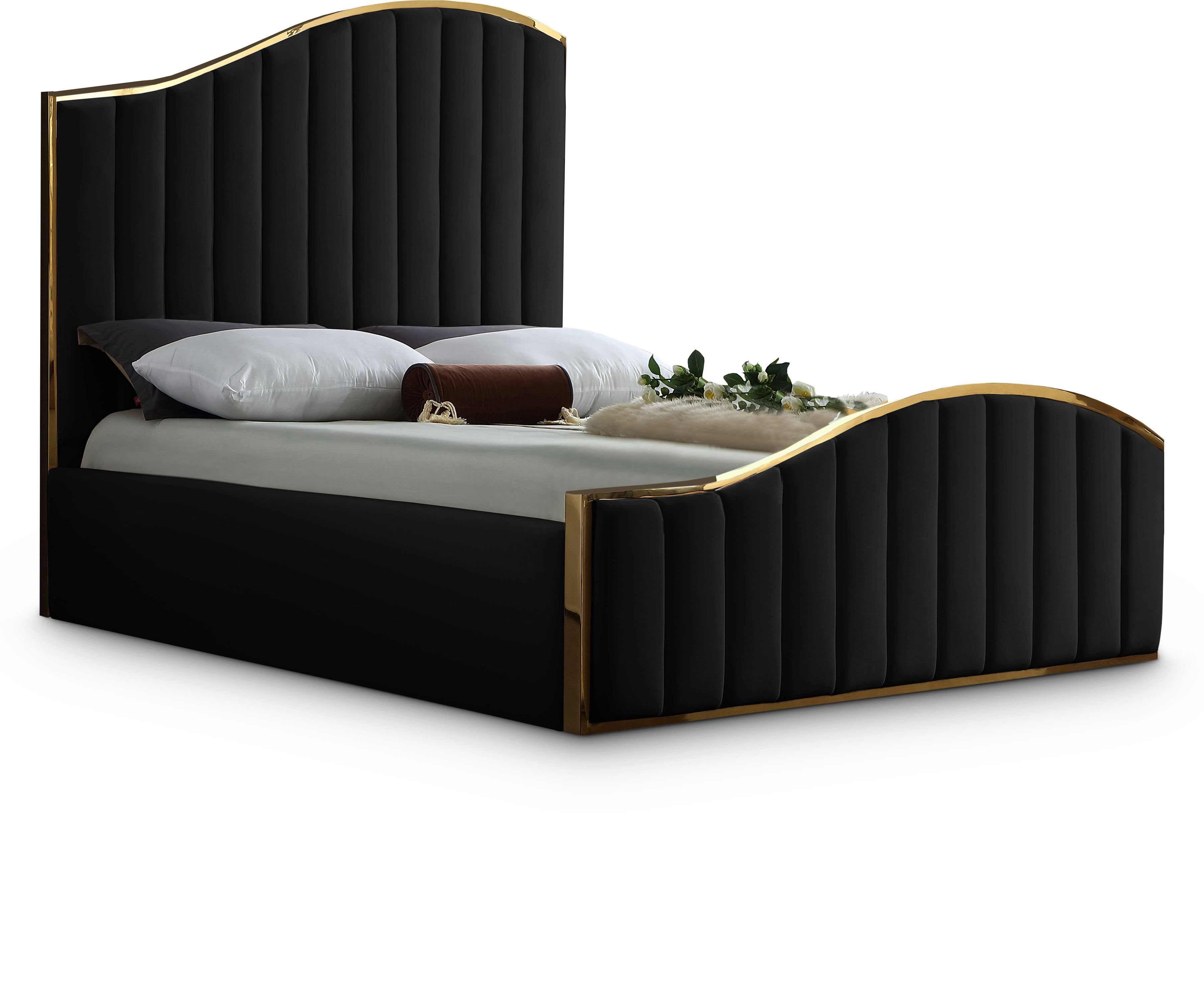 Jolie - Queen Bed - Black