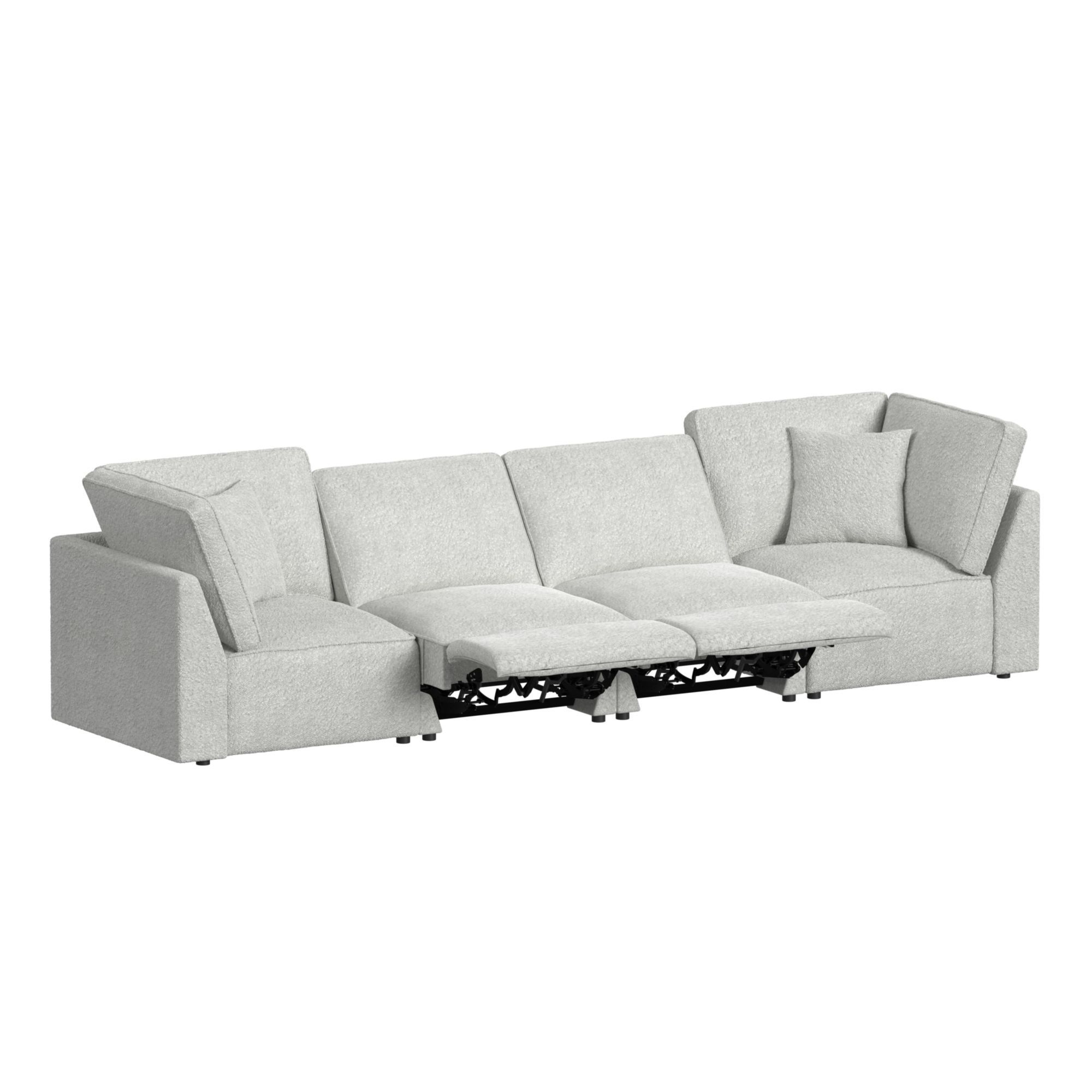 Normandy - 4 Piece Stationary Sectional Set - Culp Bloke Cotton