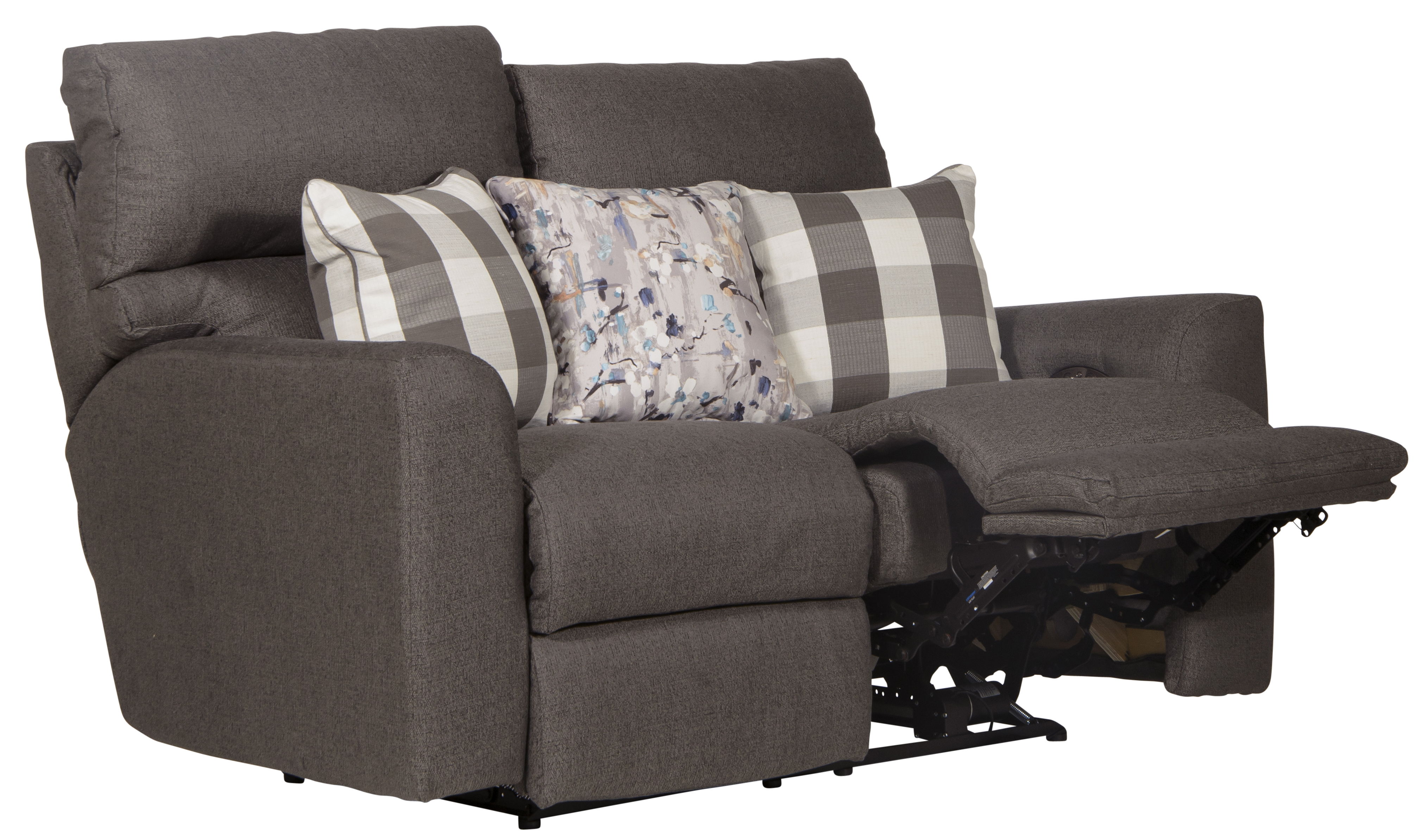 Searsport - Power Reclining Loveseat With Power Adjustable Headrest - Metal