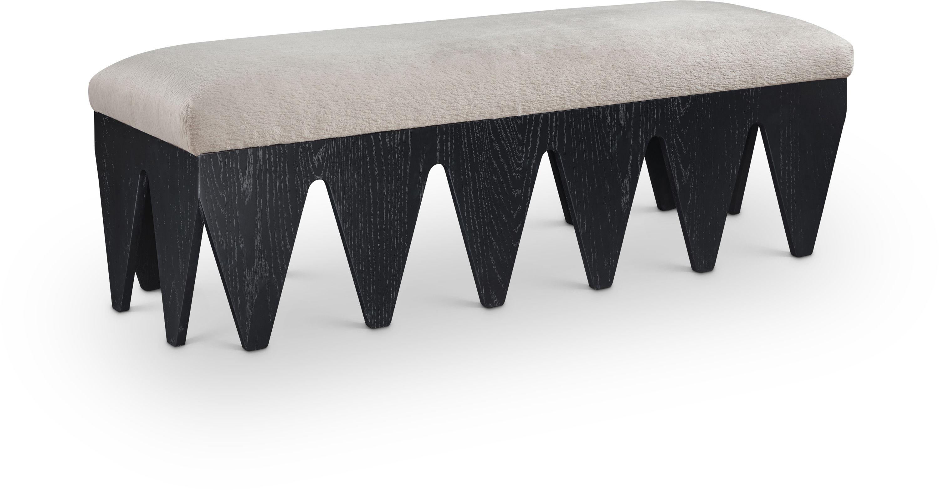Altair - Bench With Black Base - Beige