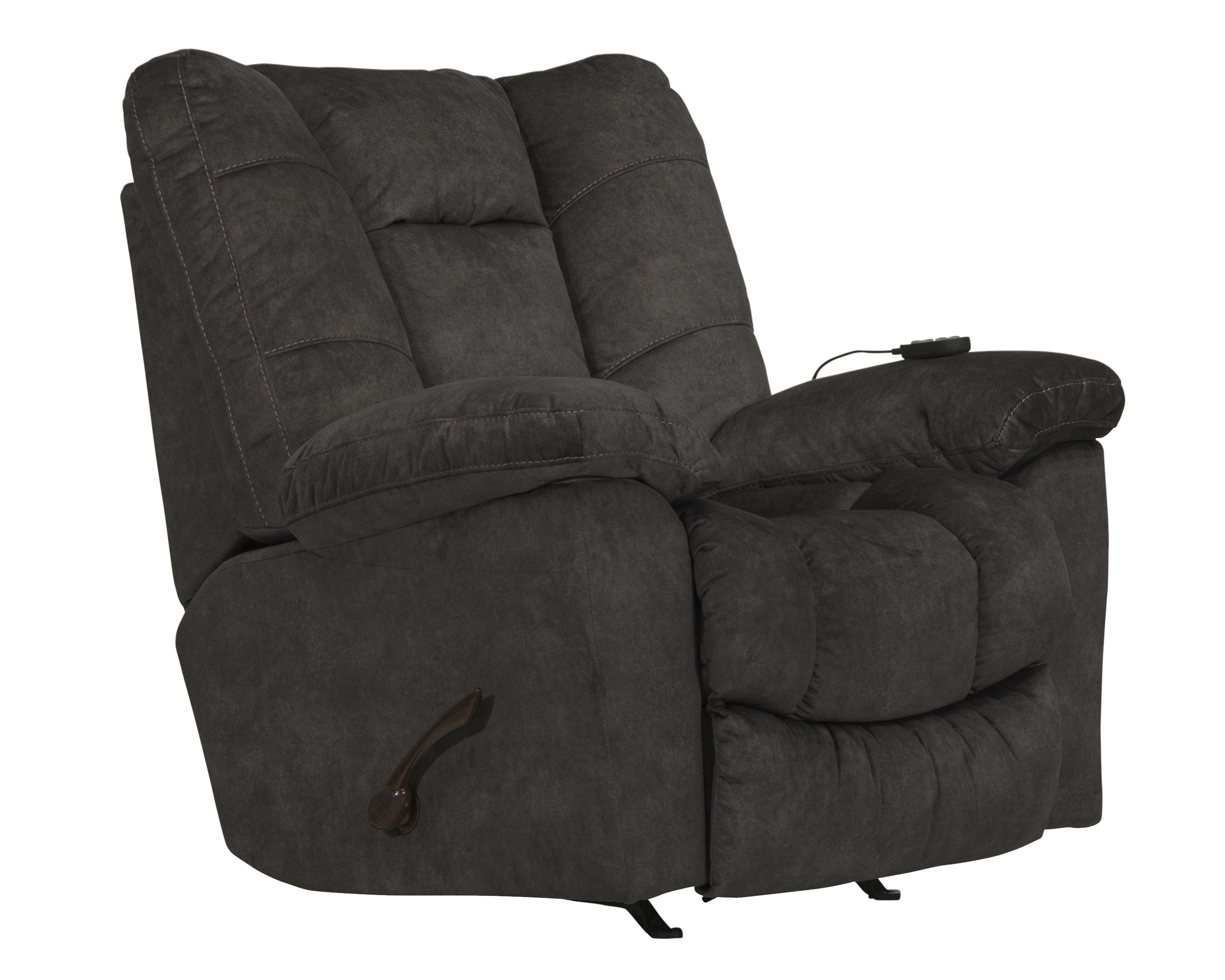 Manfred - Rocker Recliner With Heat & Massage - Ebony